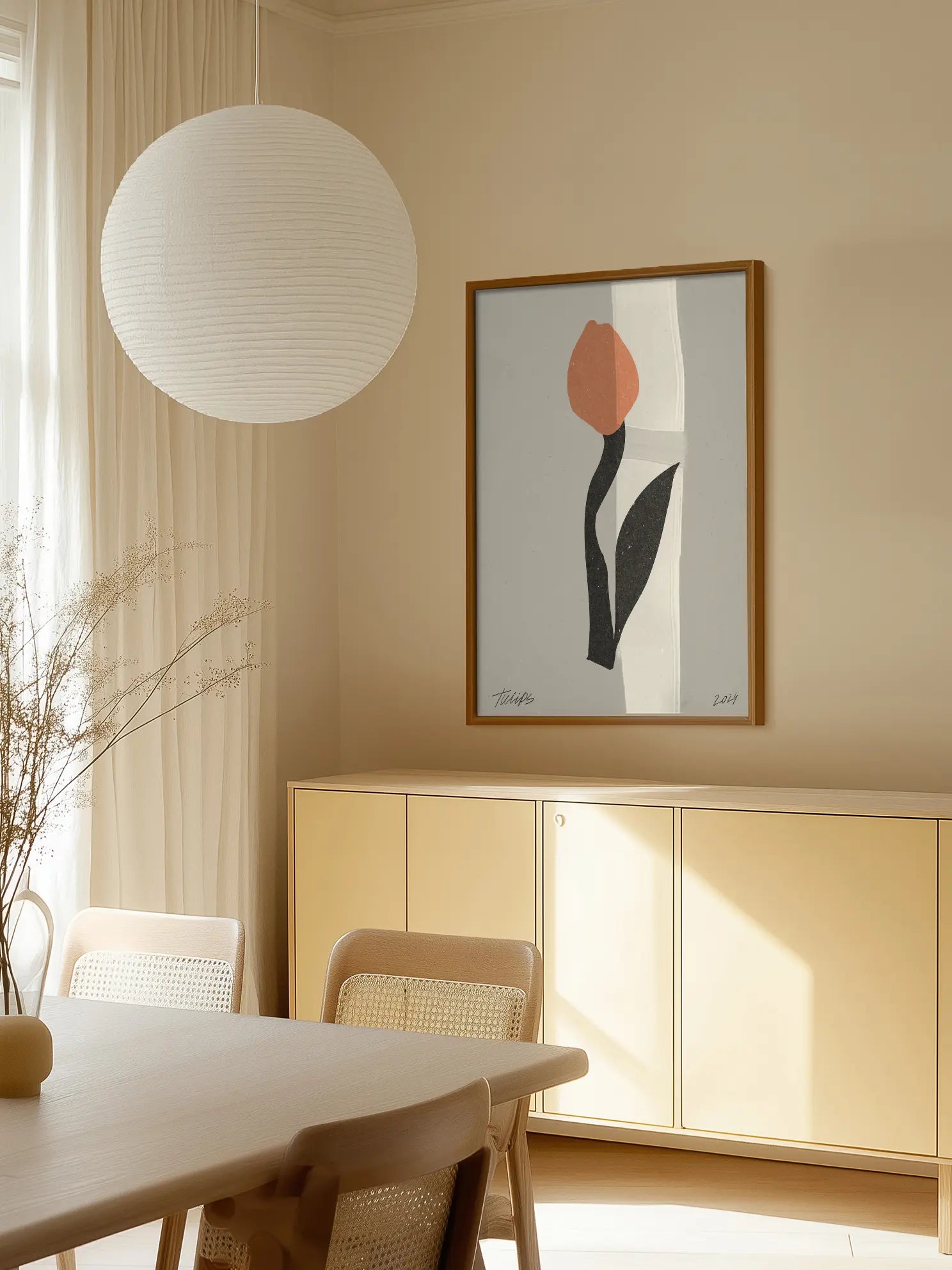 Orange Tulip Poster