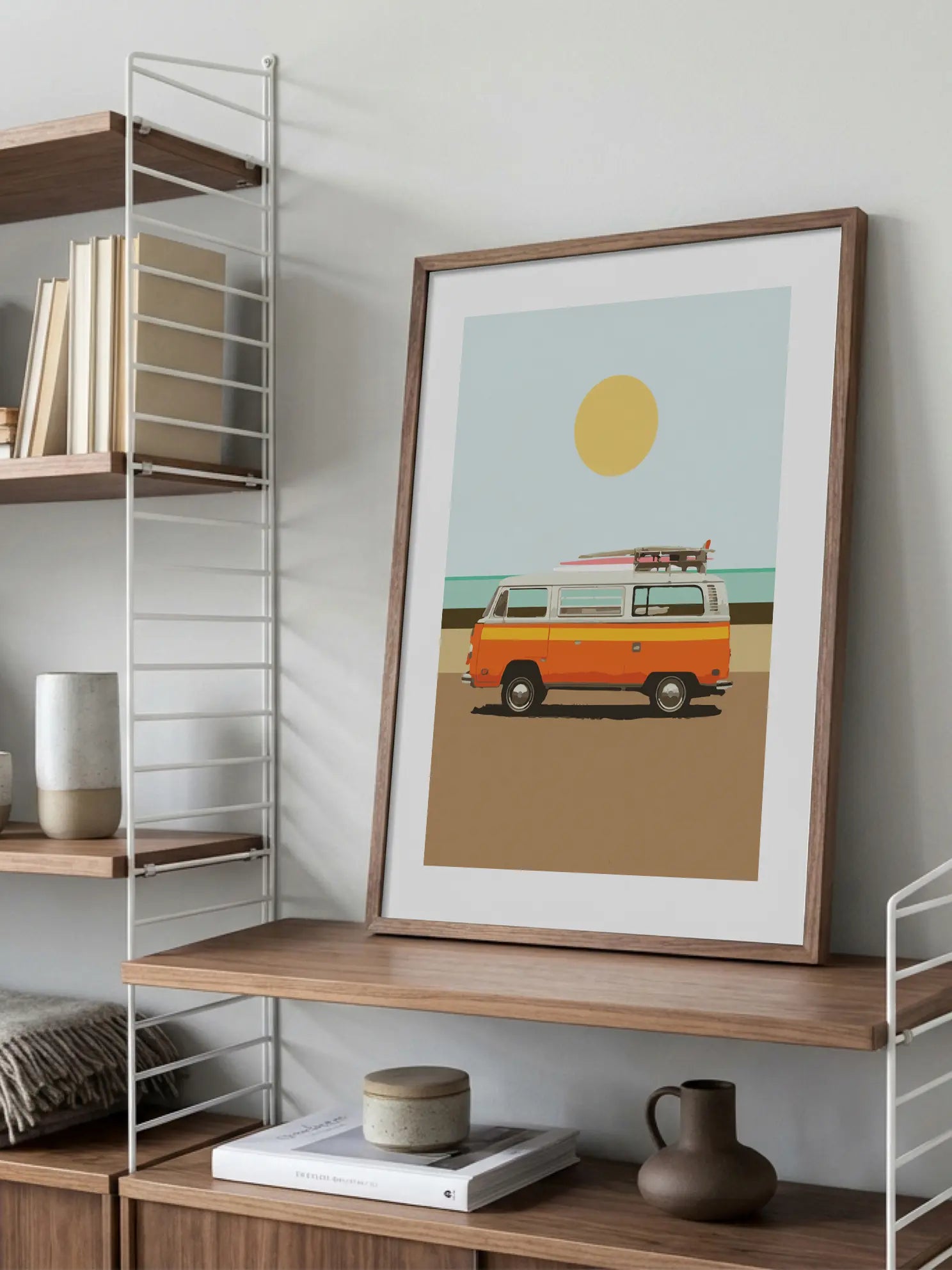 Orange Van Poster