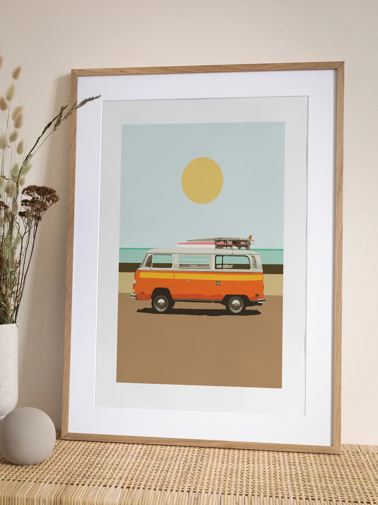 Orange Van Poster