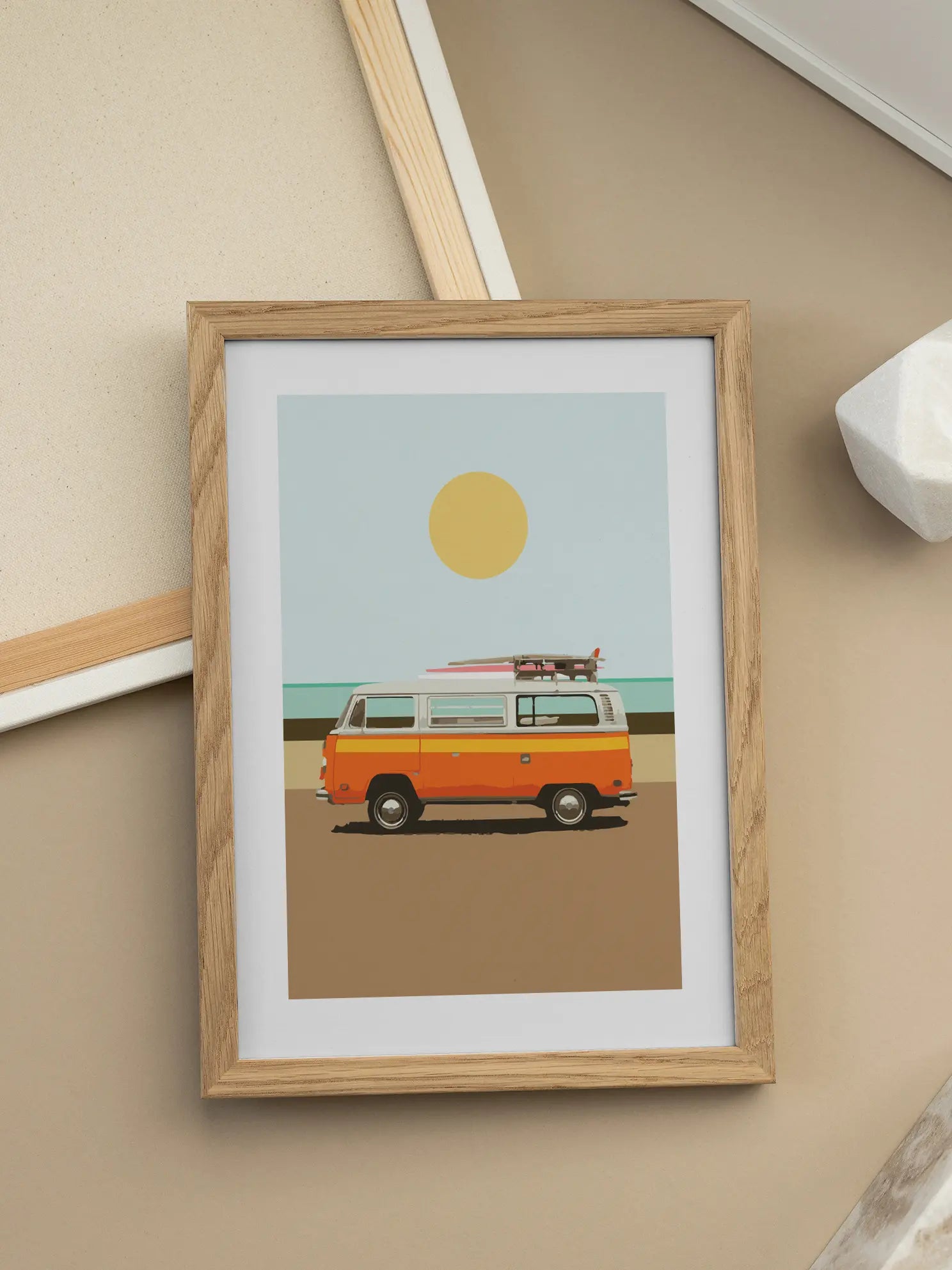 Orange Van Poster