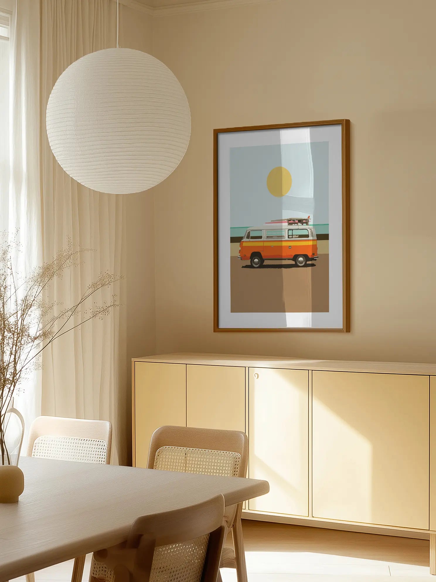 Orange Van Poster