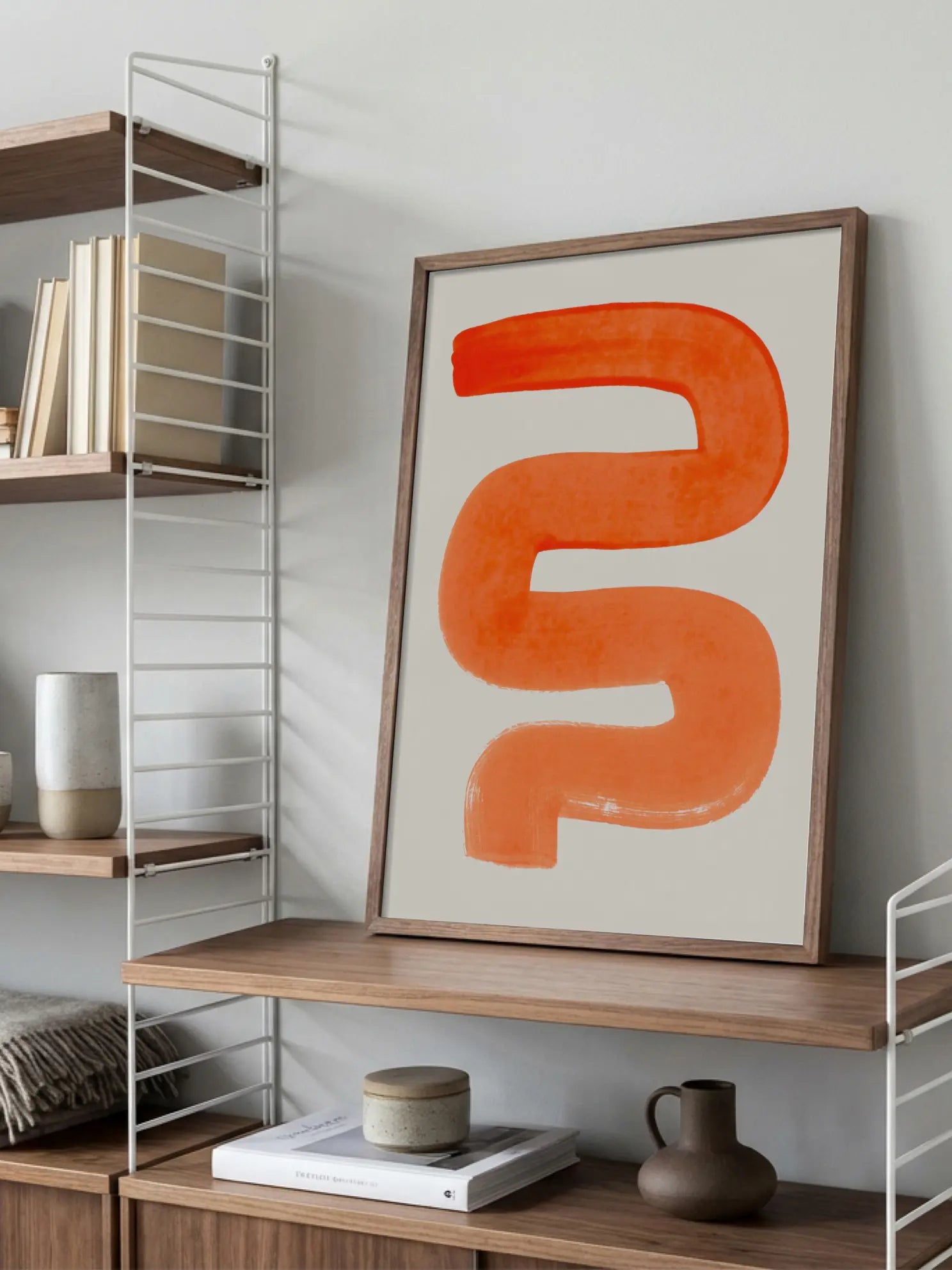 Orange Wiggle Poster