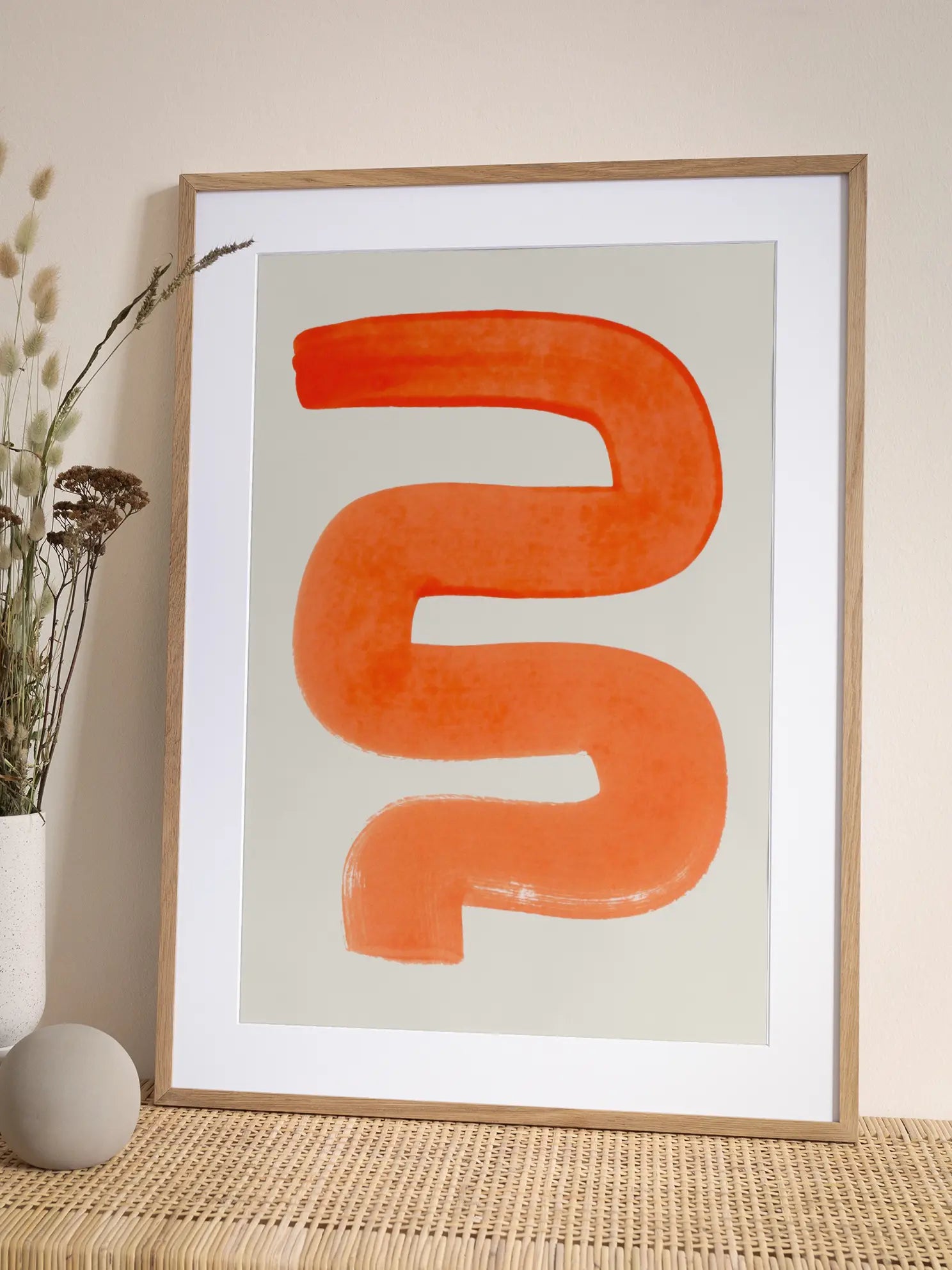Orange Wiggle Poster