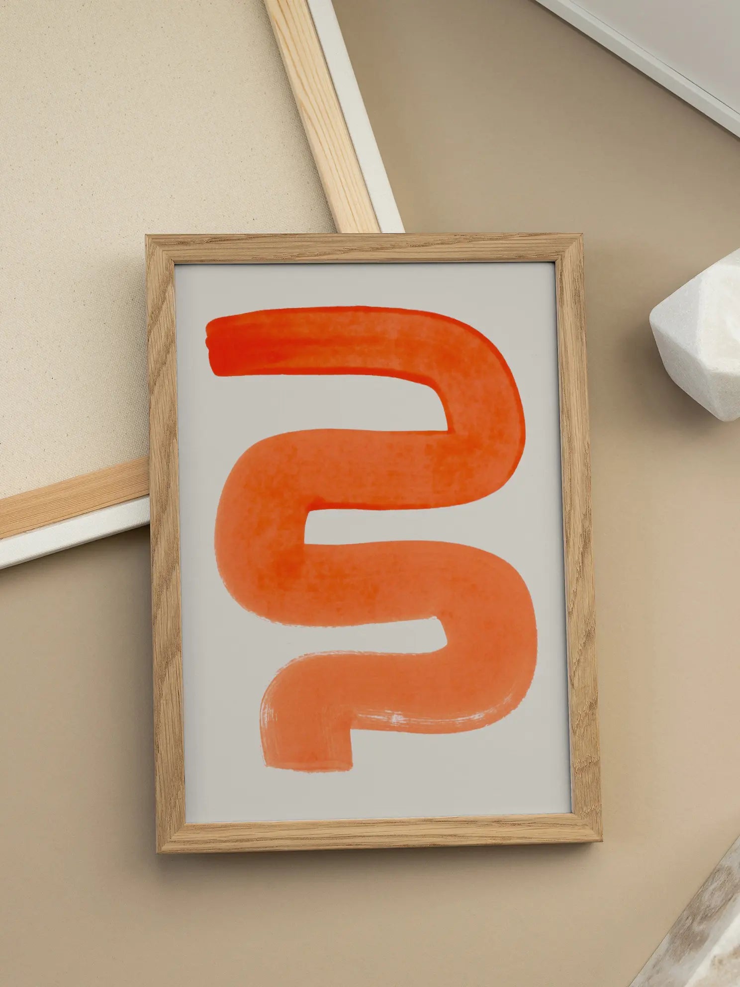 Orange Wiggle Poster