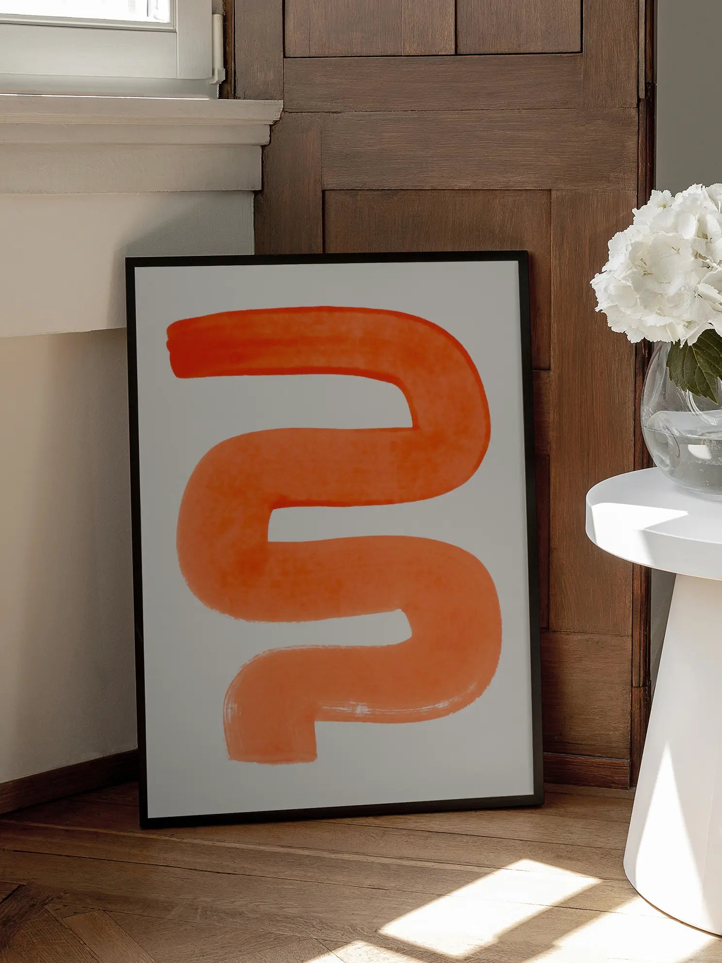 Orange Wiggle Poster