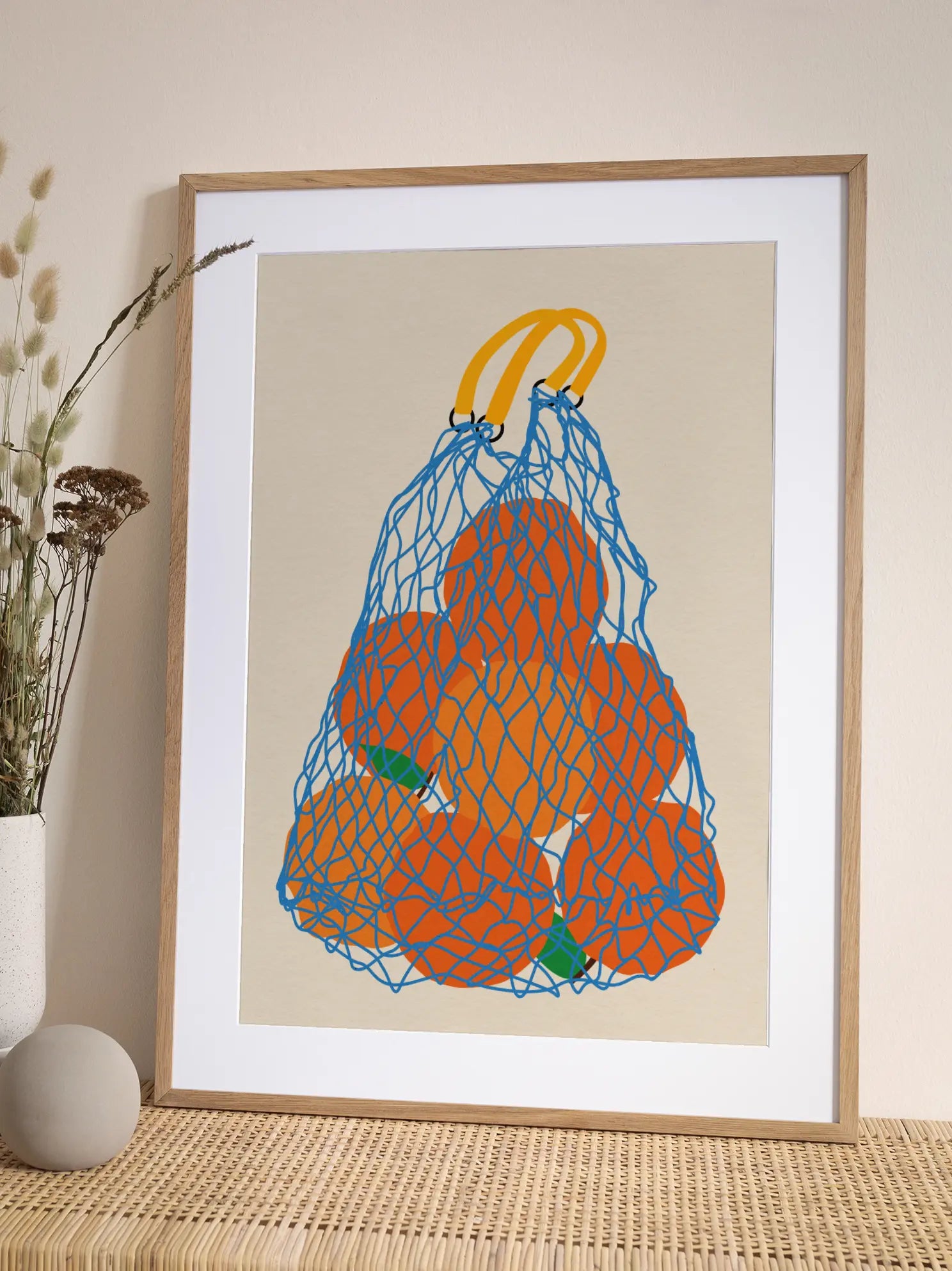 Oranges in a Bag Poster