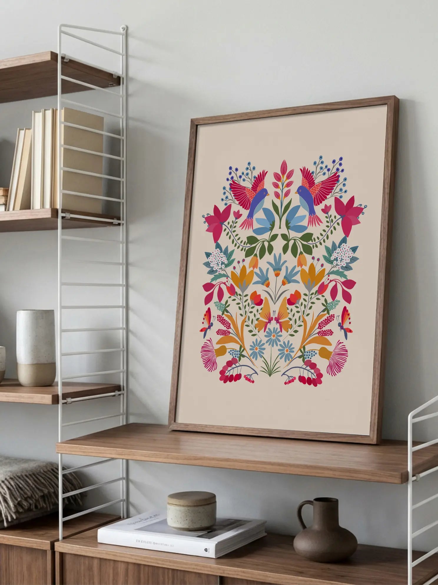 Otomi Birds Poster