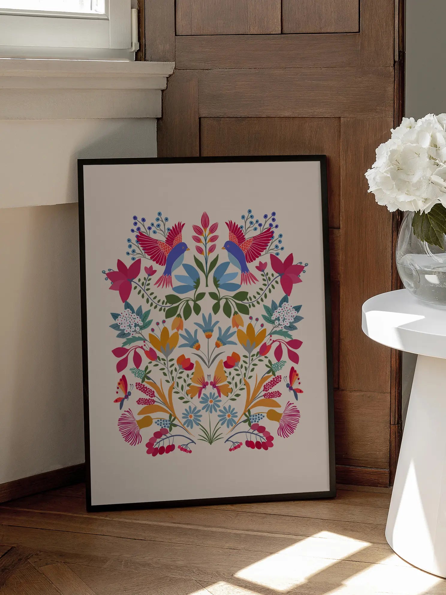 Otomi Birds Poster