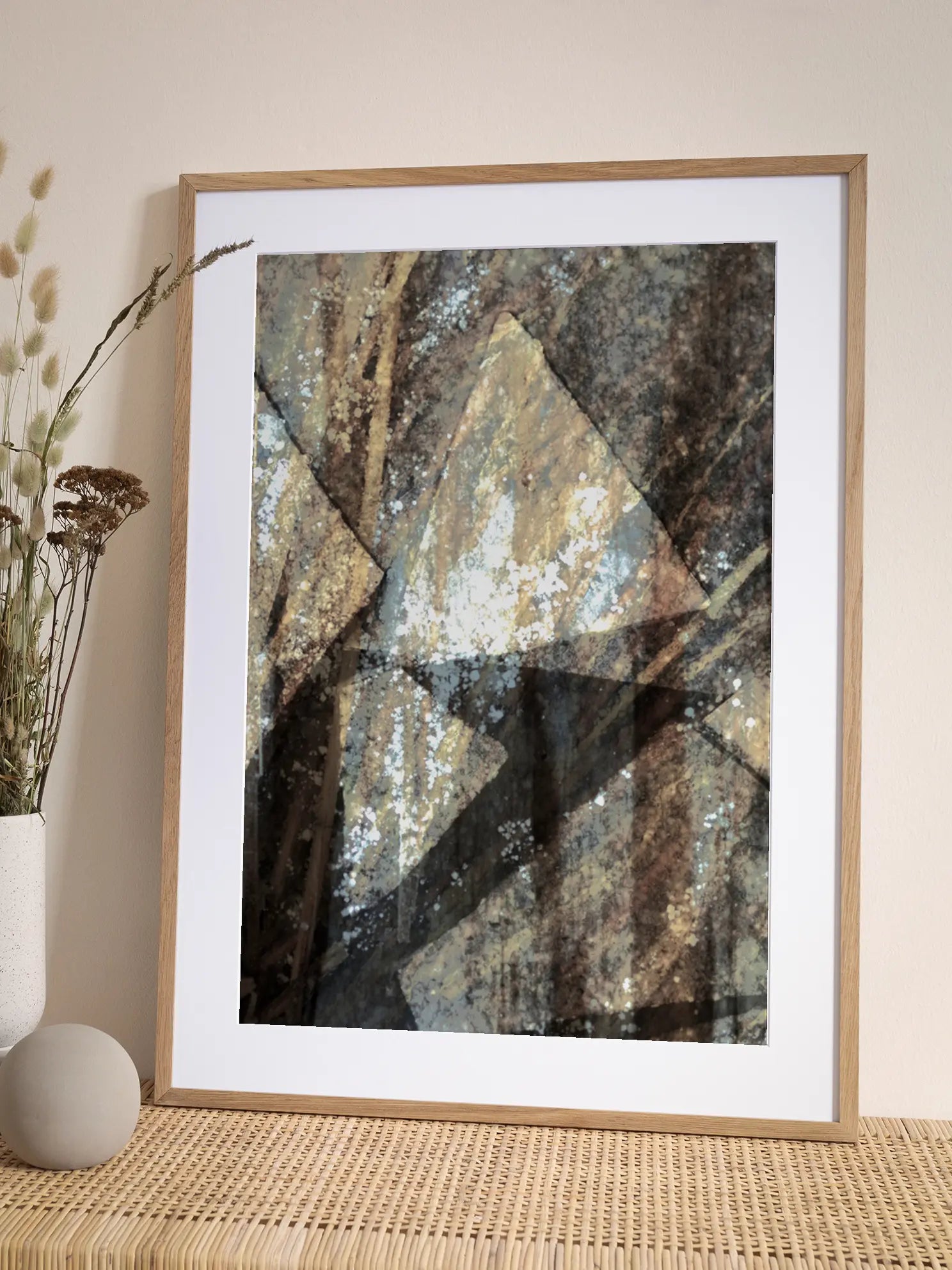 Overlapping Textures Poster