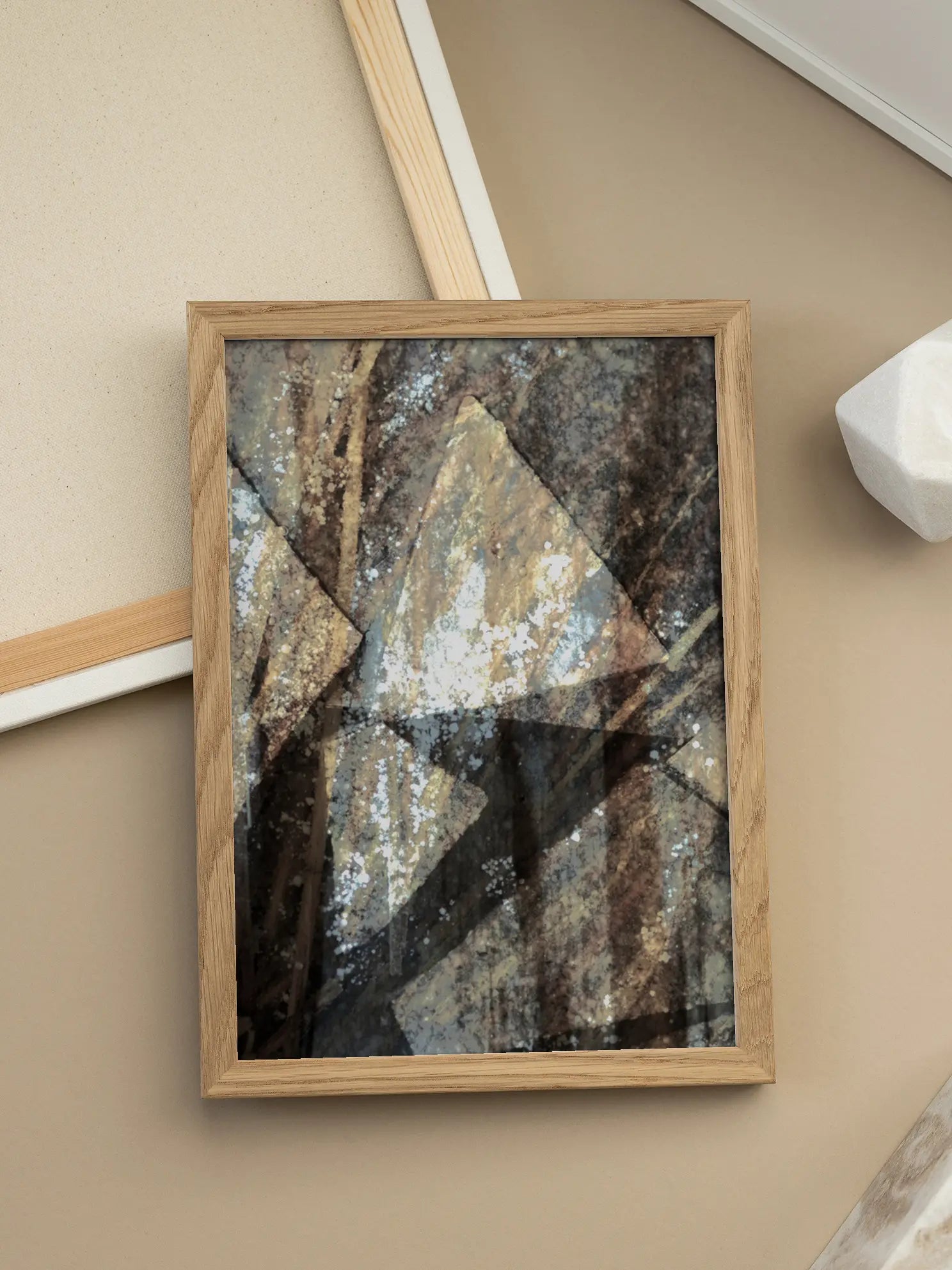 Overlapping Textures Poster
