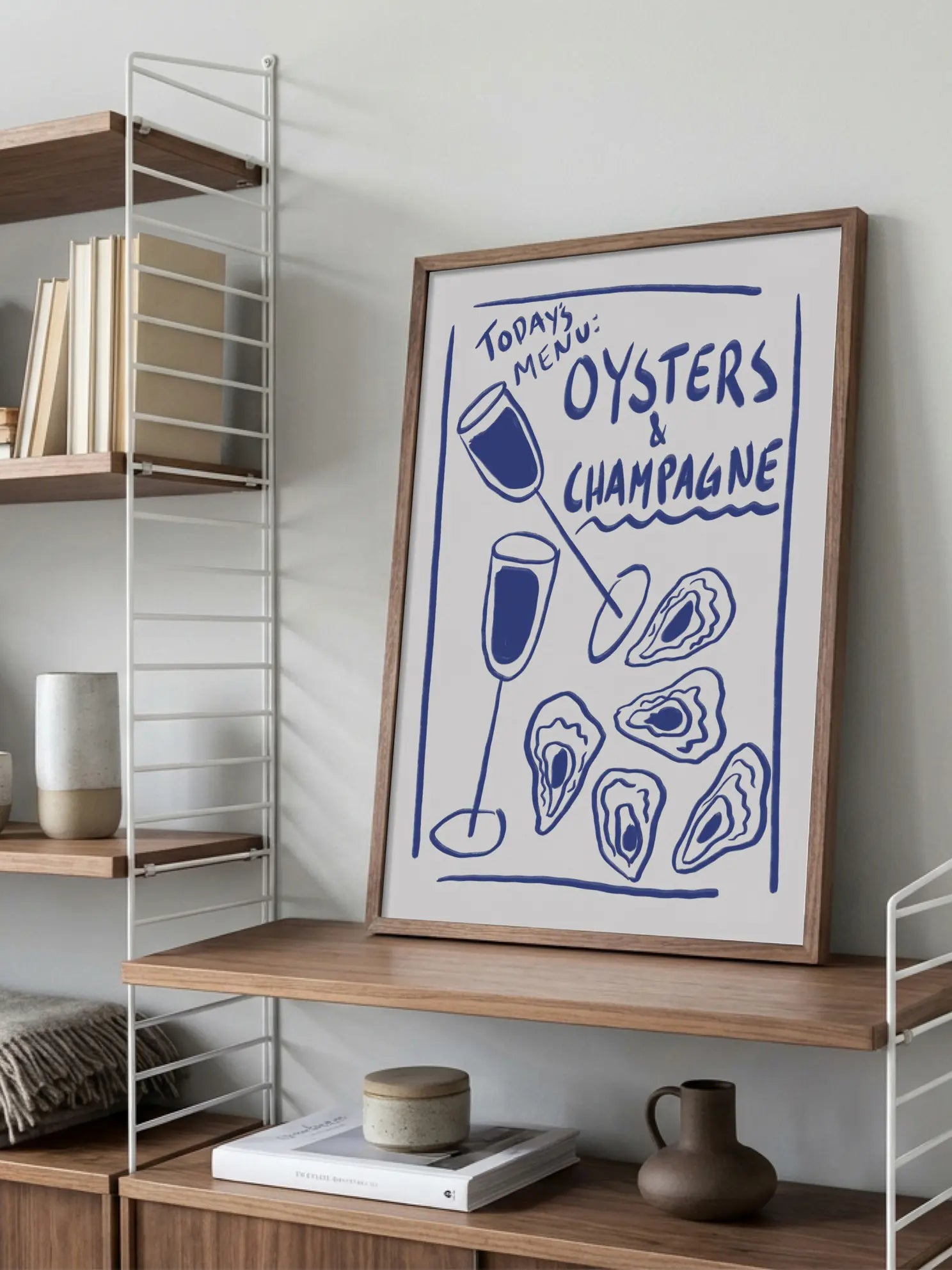 Oysters & Champagne Poster