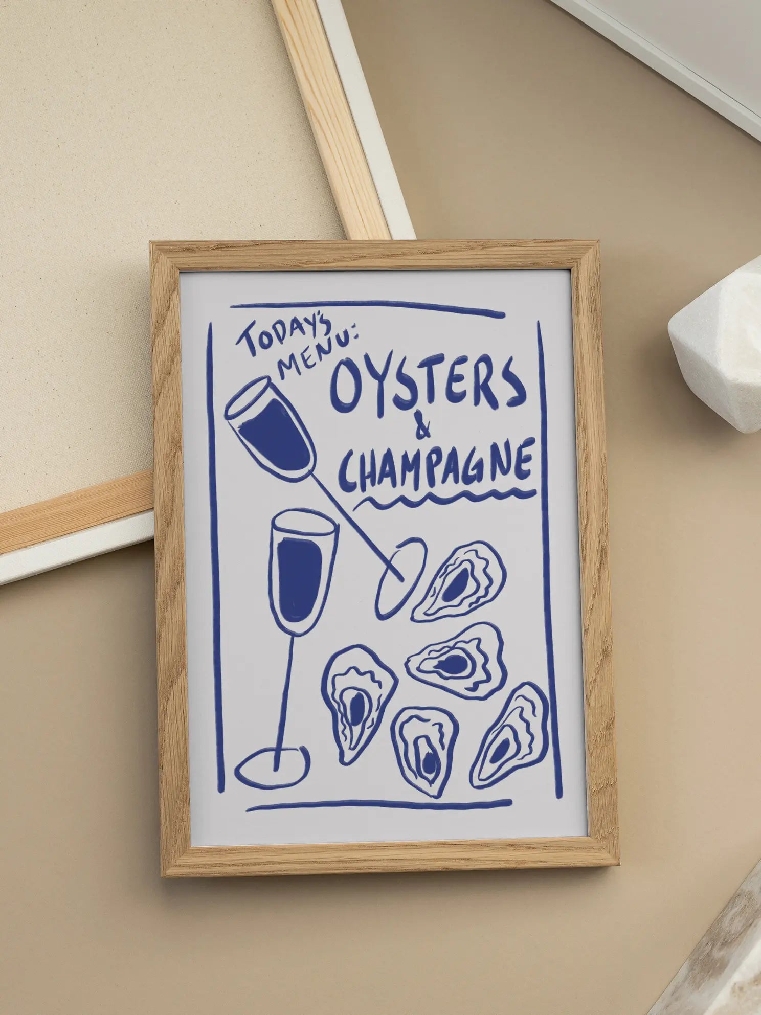 Oysters & Champagne Poster