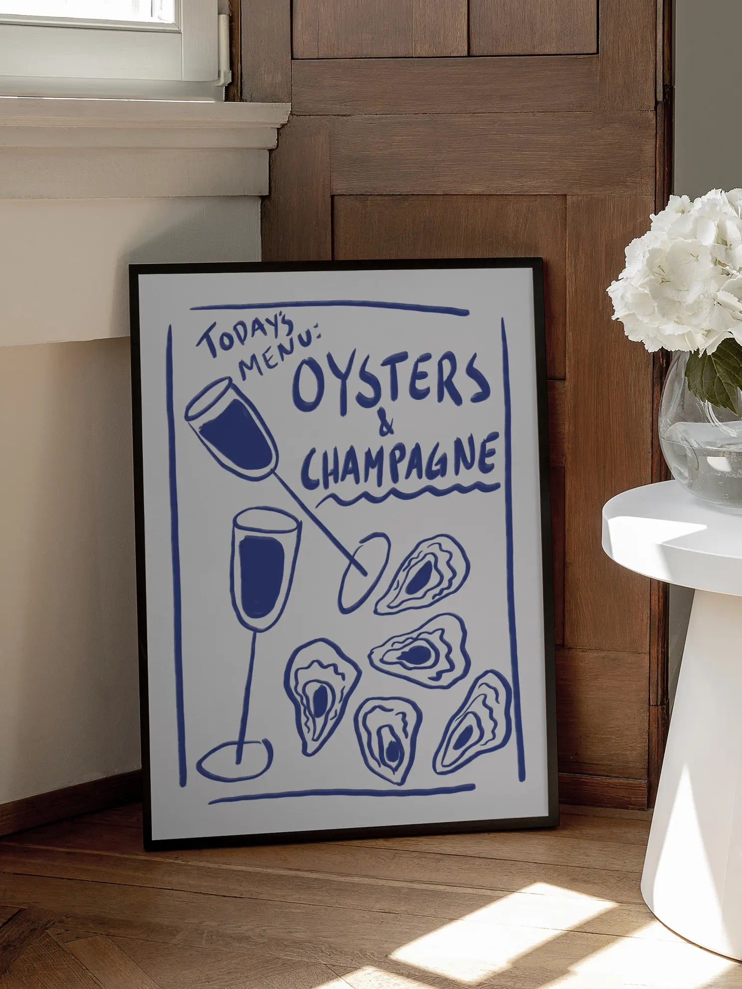 Oysters & Champagne Poster