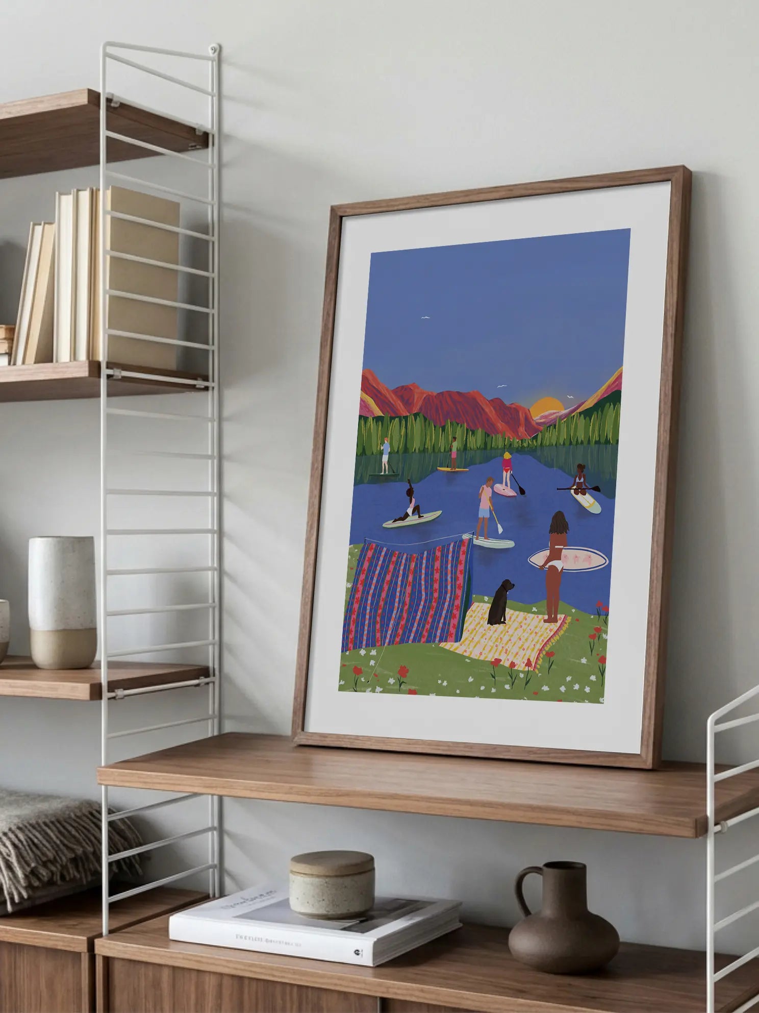 Paddleboard Lake Poster