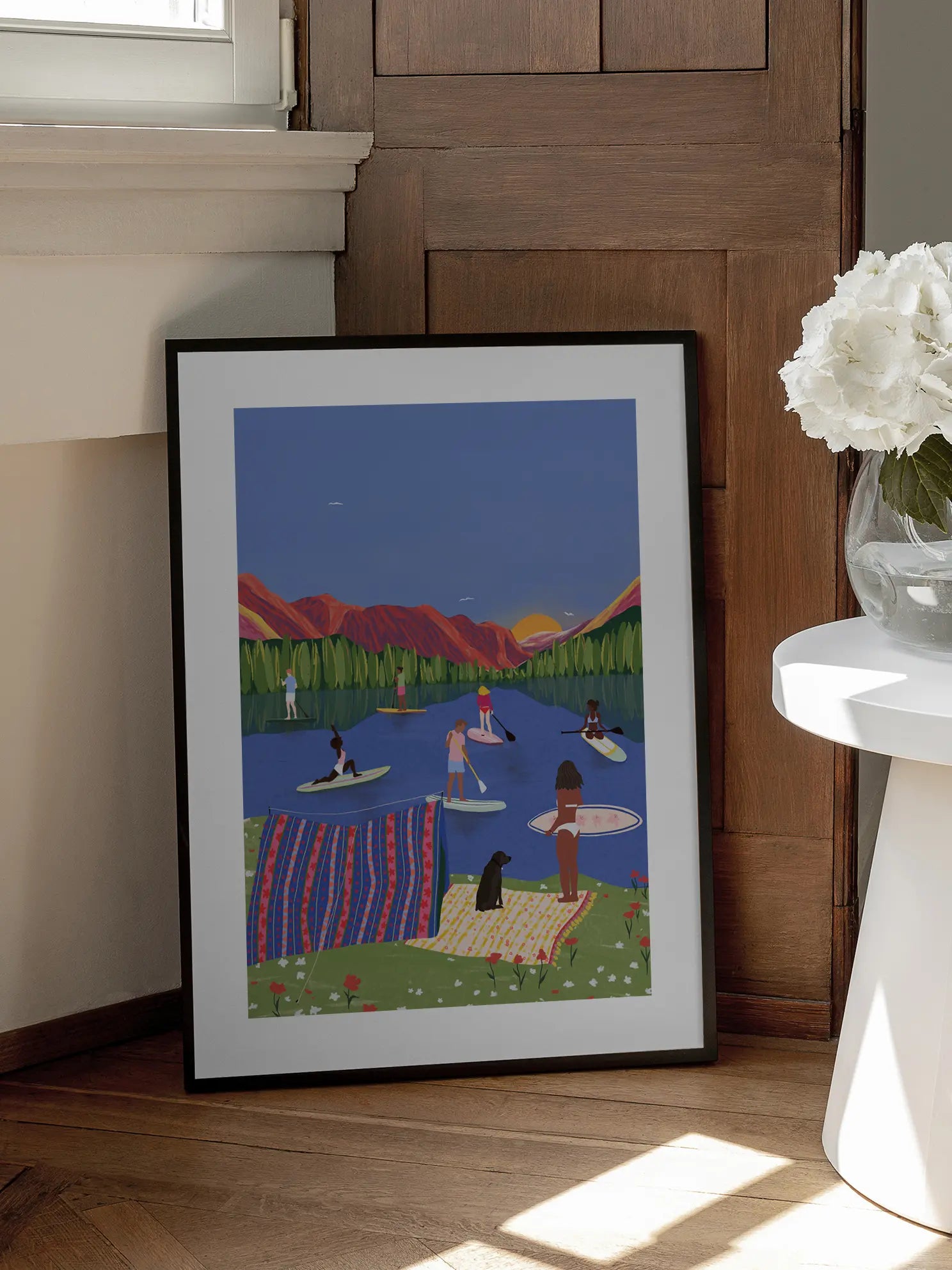 Paddleboard Lake Poster