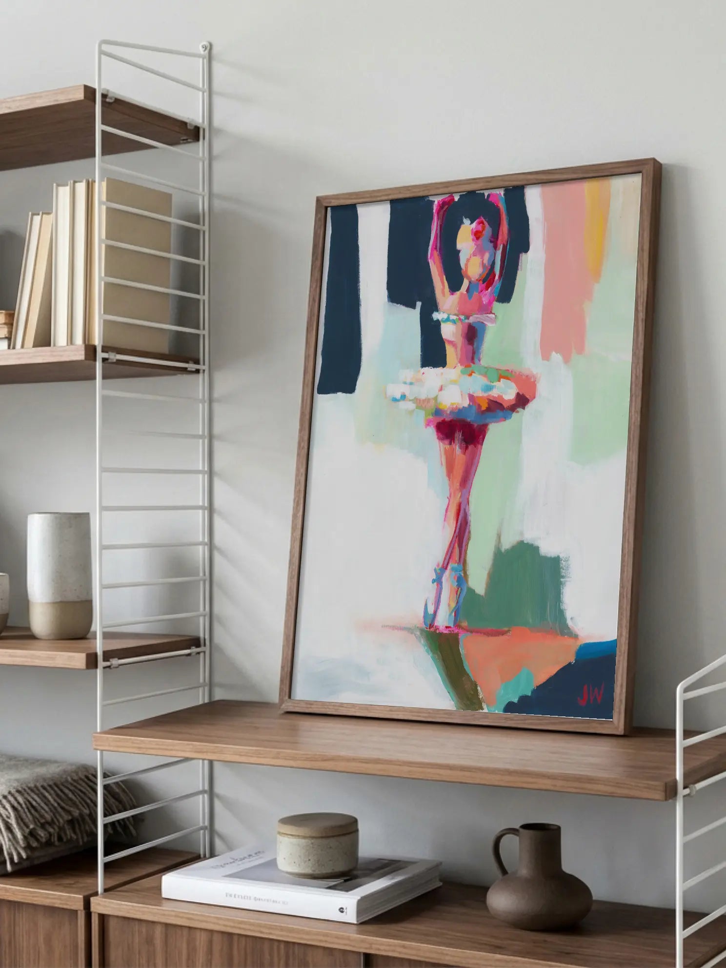 Painted Ballet Figure Poster