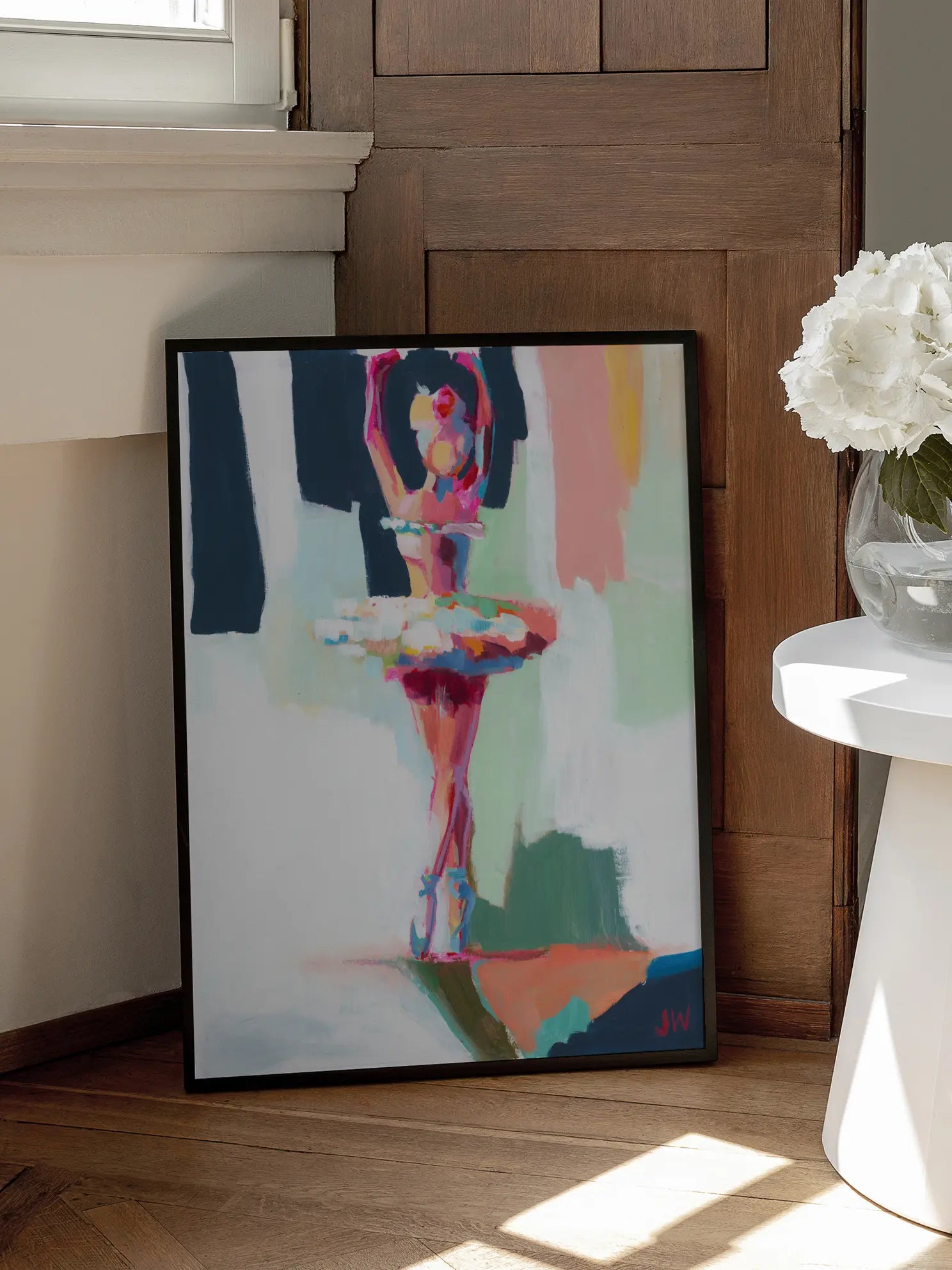 Painted Ballet Figure Poster