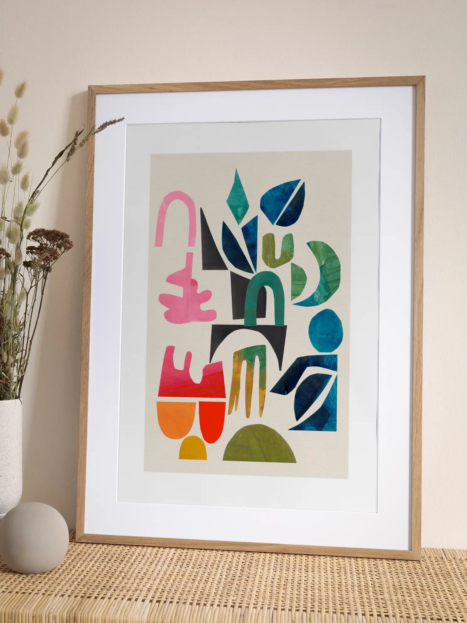 Painted Shapes Poster
