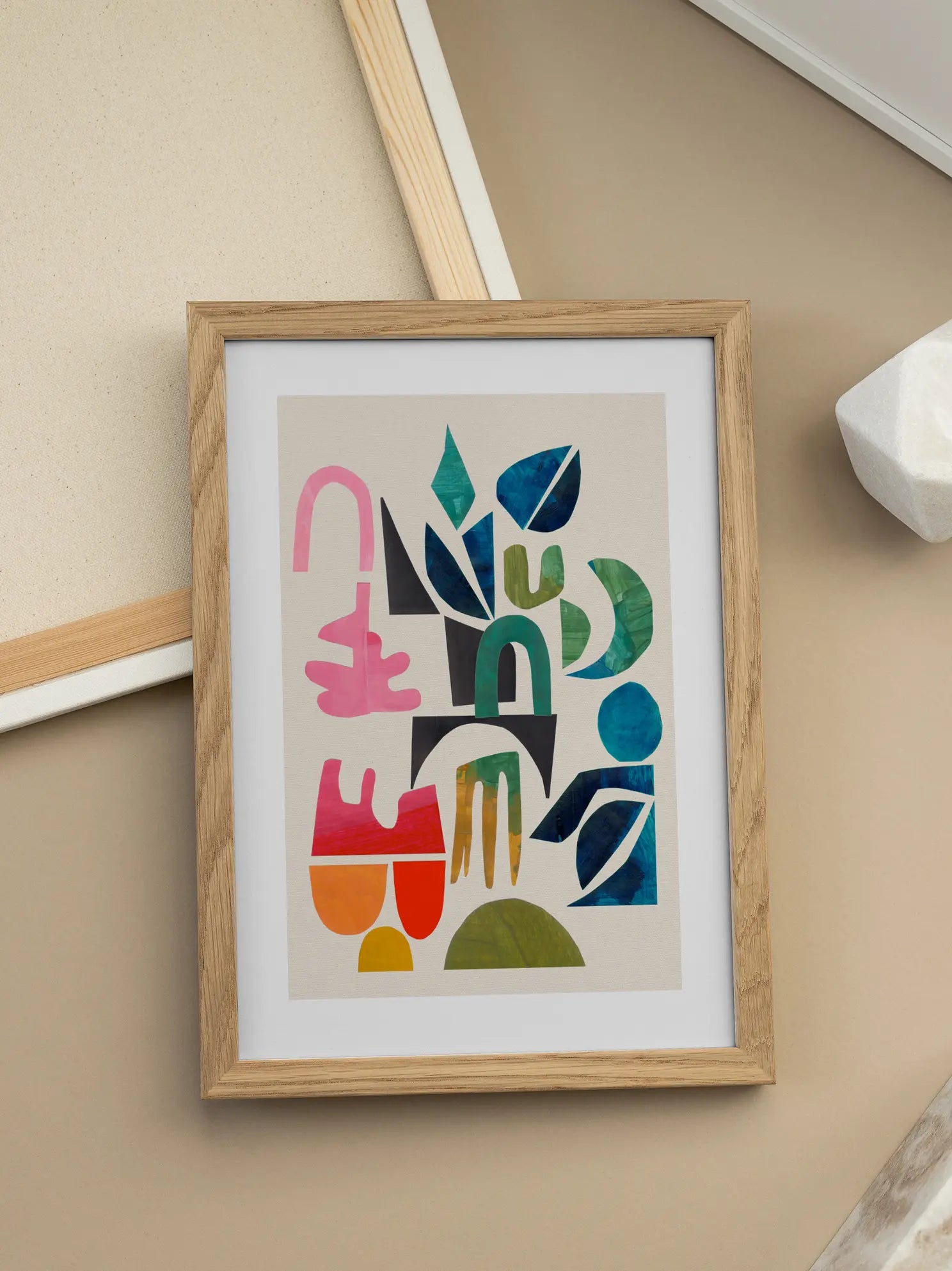 Painted Shapes Poster