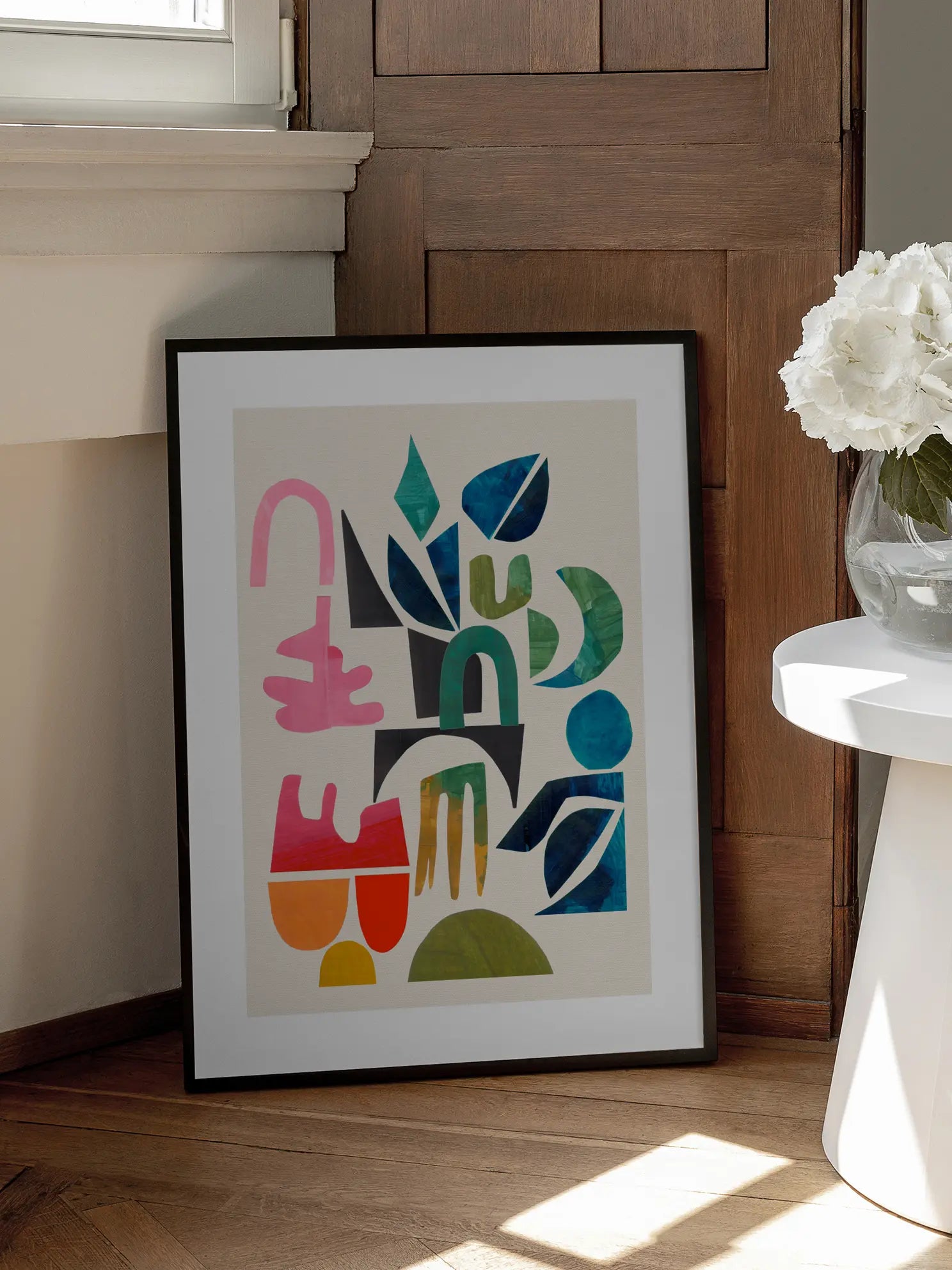 Painted Shapes Poster
