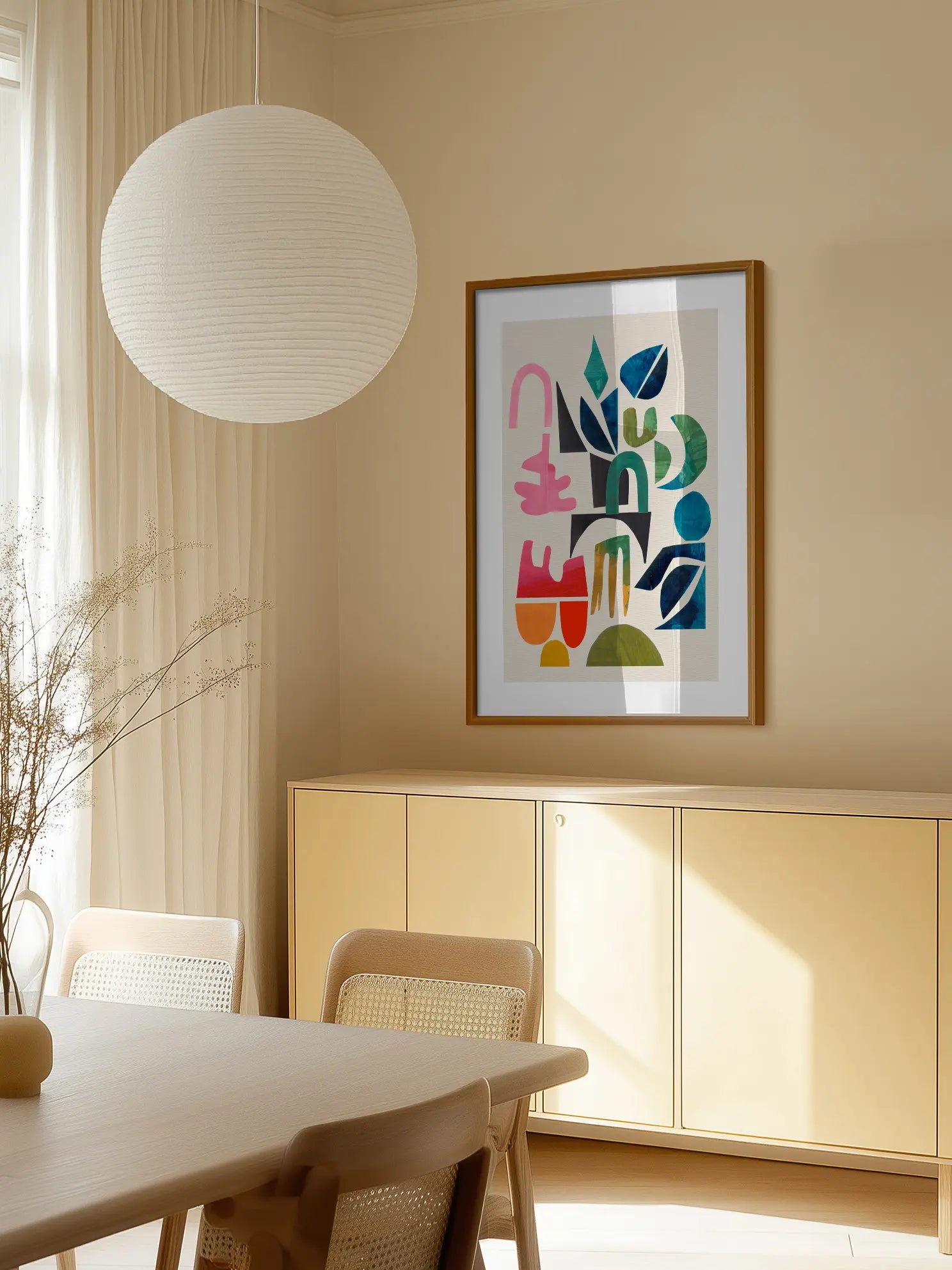 Painted Shapes Poster