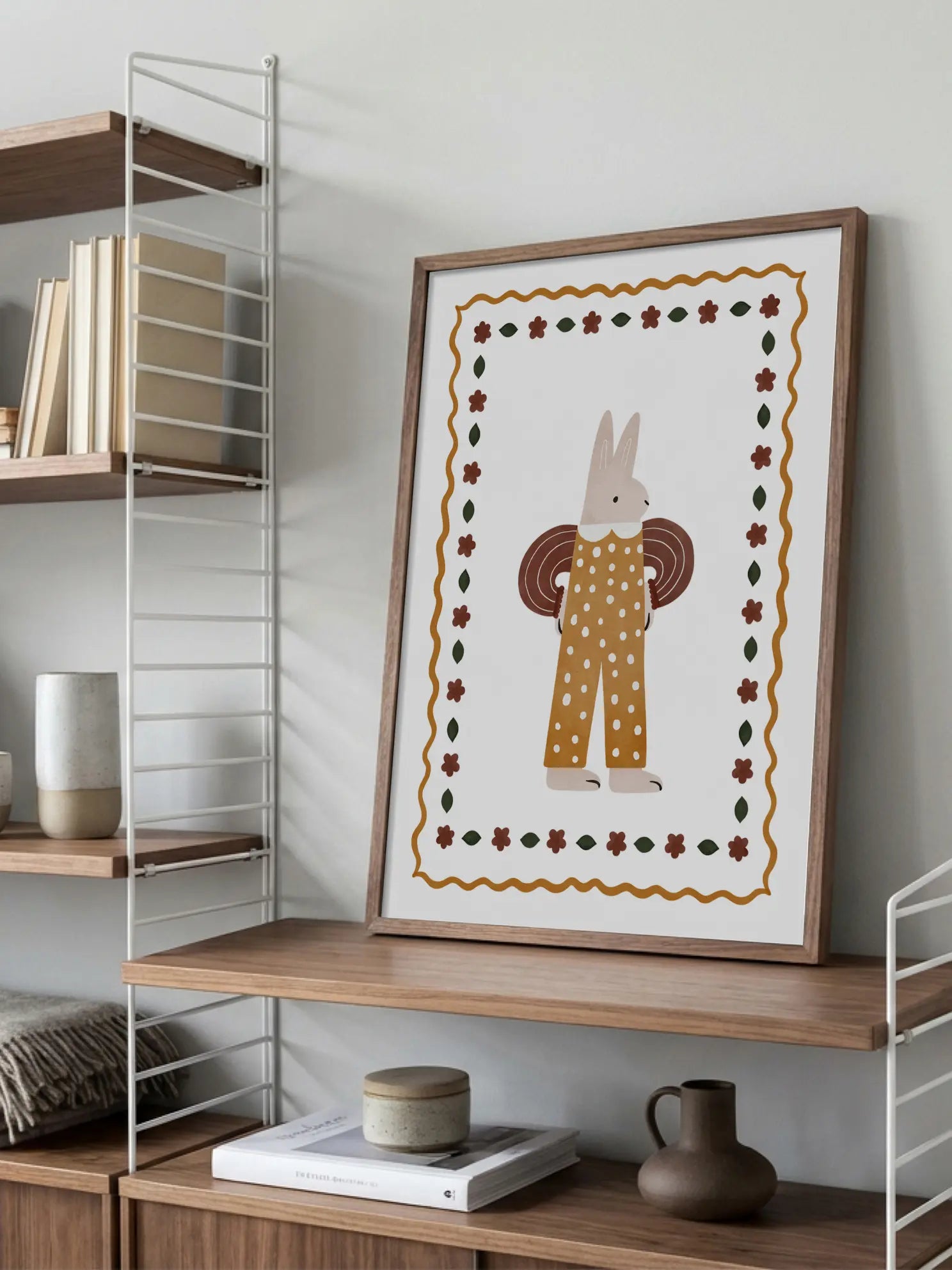 Pajama Bunny Poster