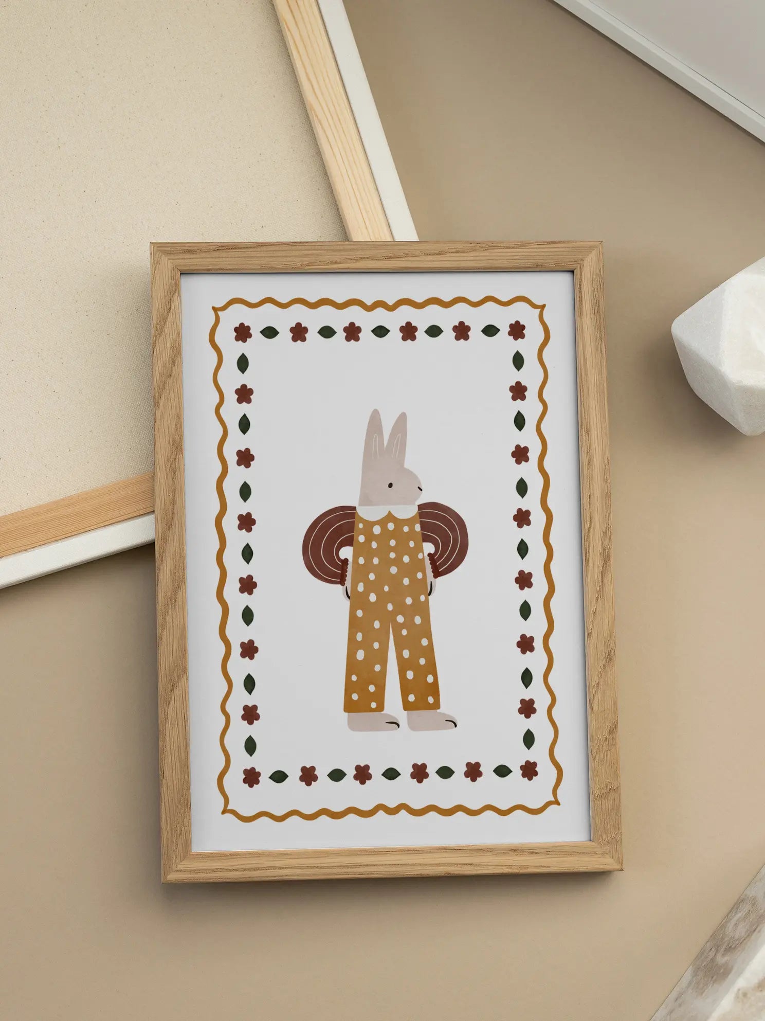 Pajama Bunny Poster