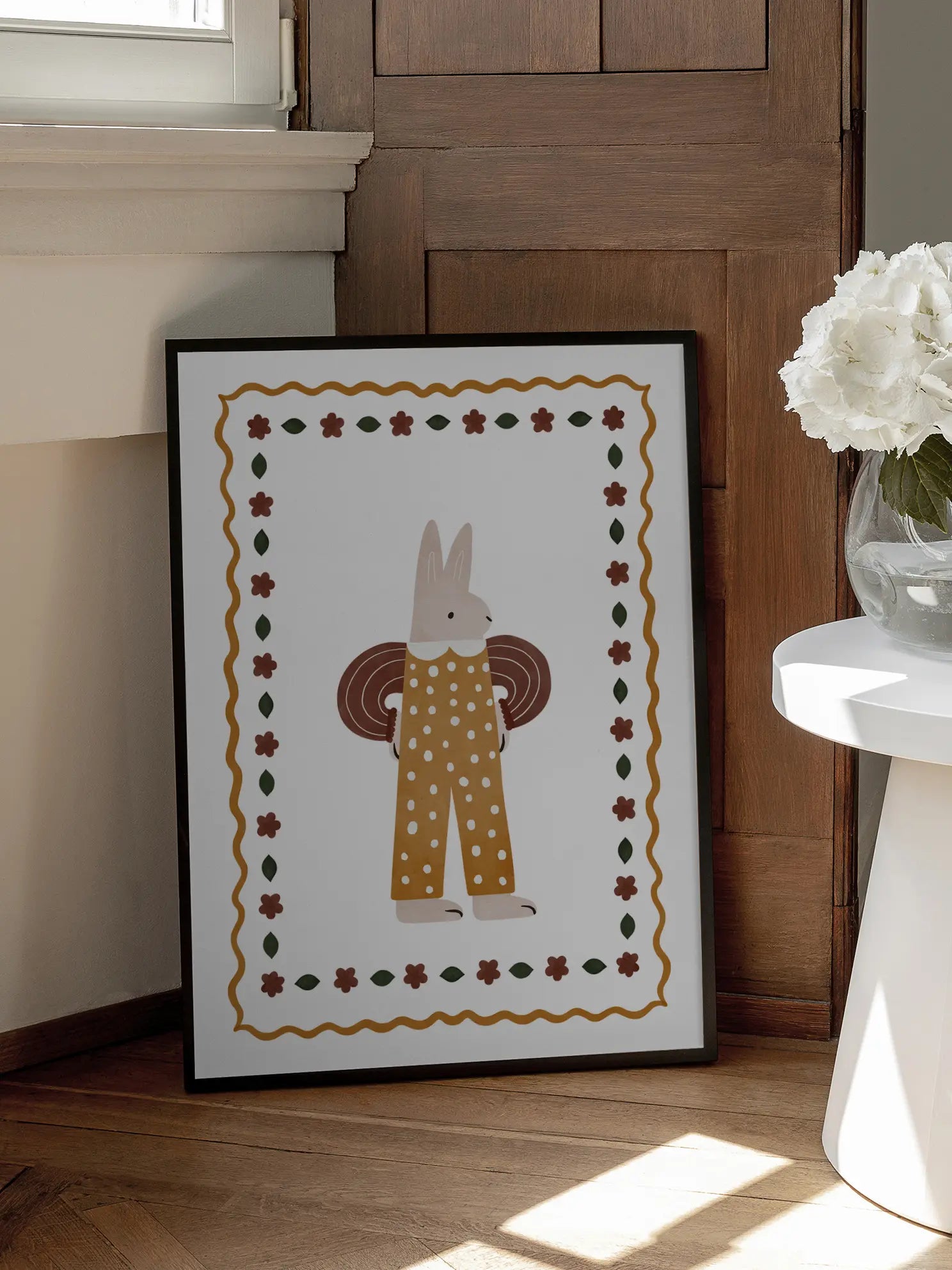 Pajama Bunny Poster