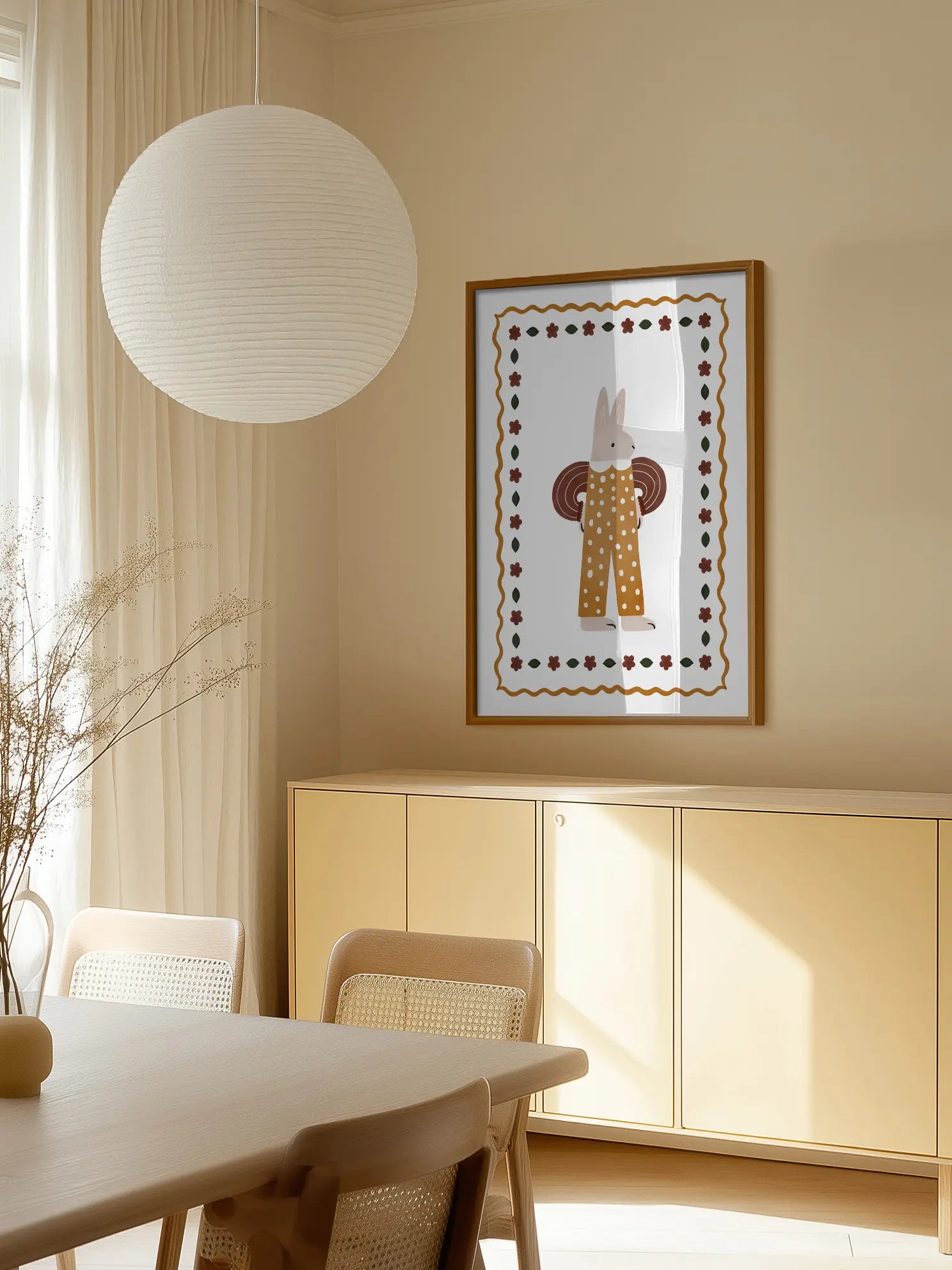 Pajama Bunny Poster