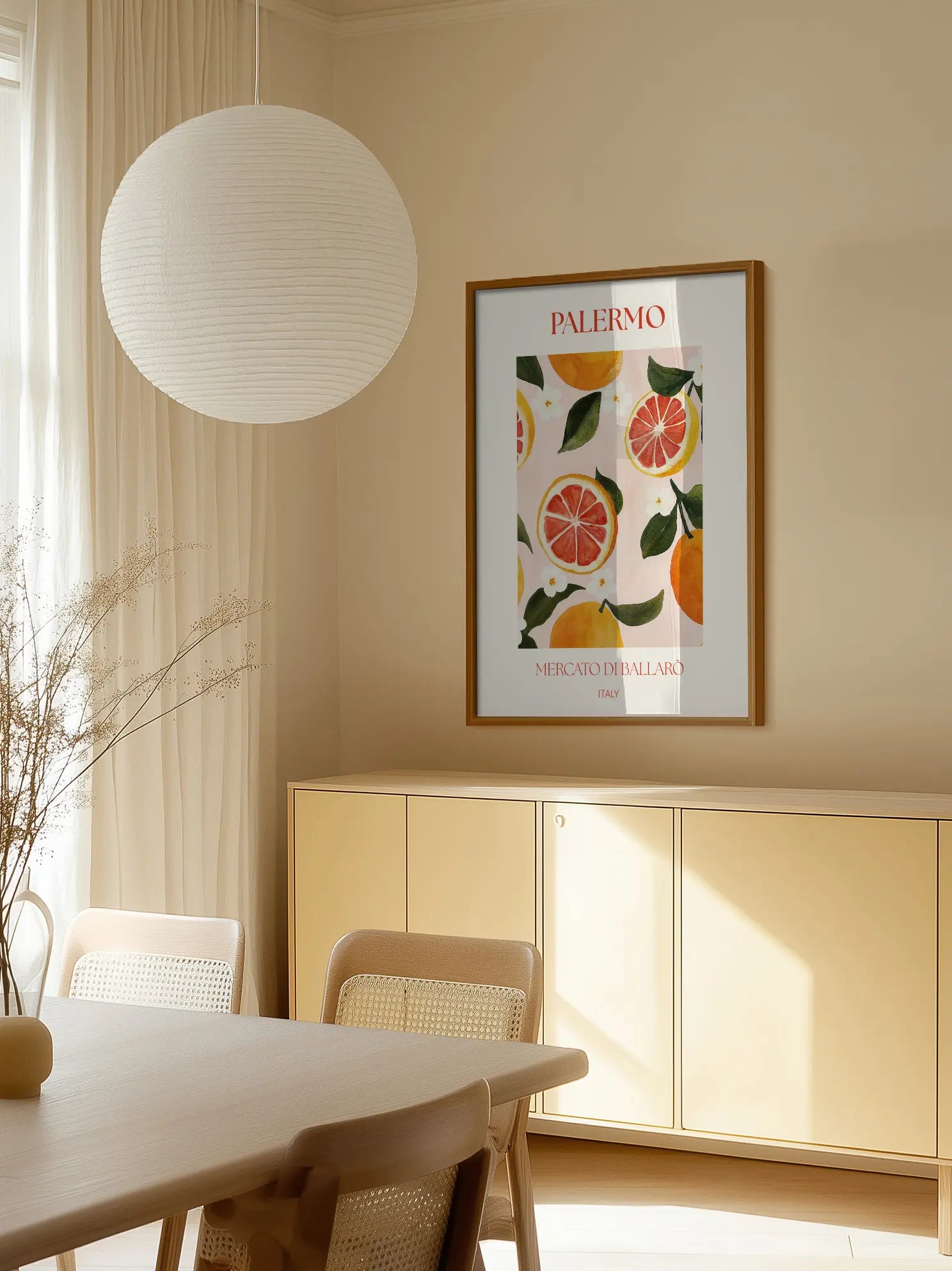 Palermo Grapefruits Poster