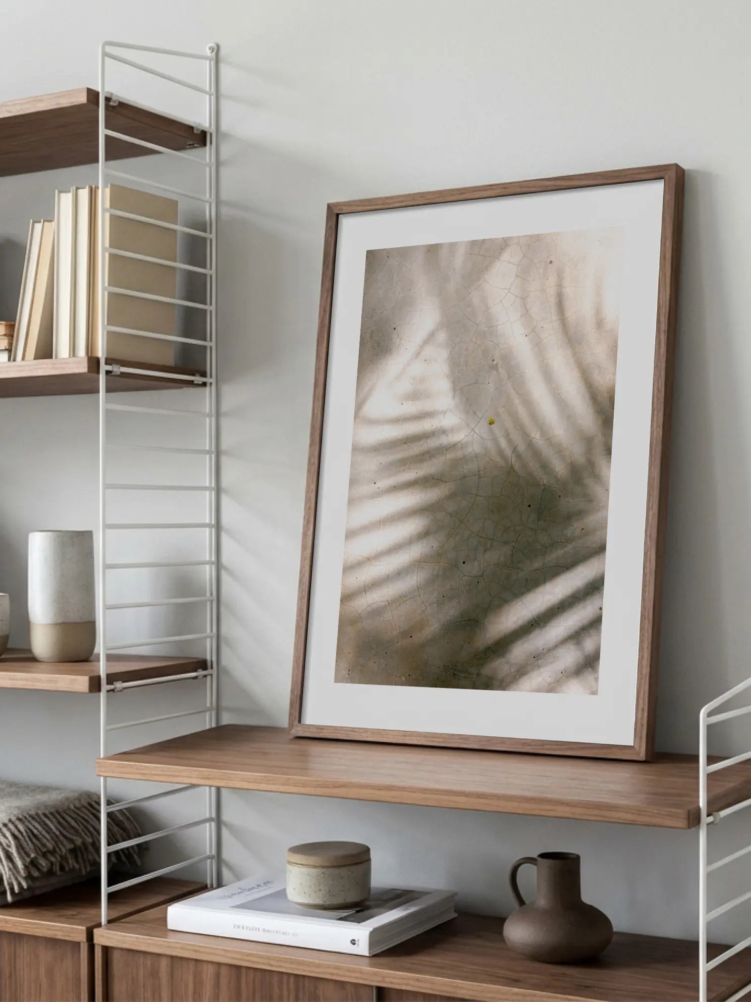Palm Leaf Shadows Poster