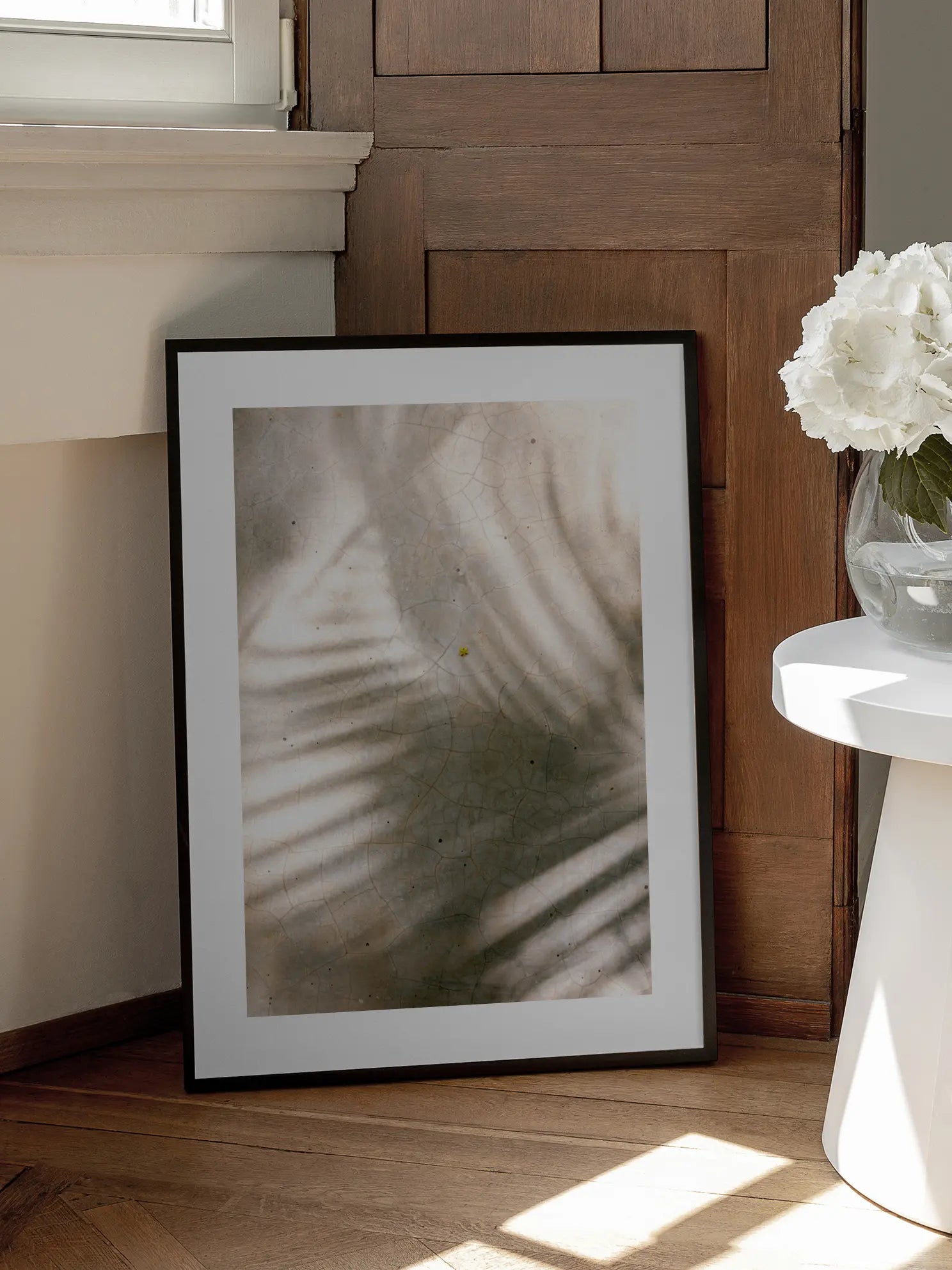 Palm Leaf Shadows Poster