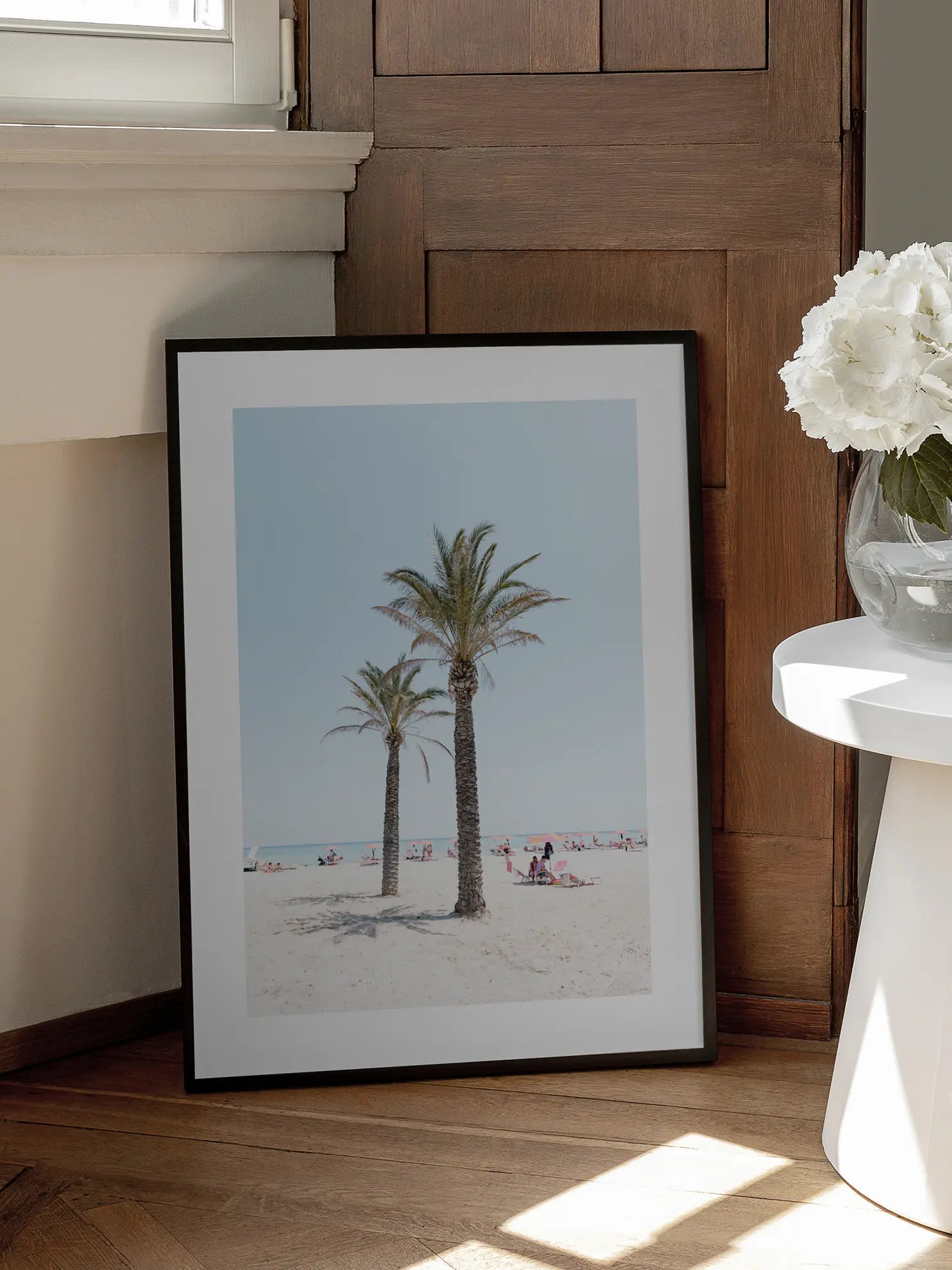Palm Tree at the Beach Poster