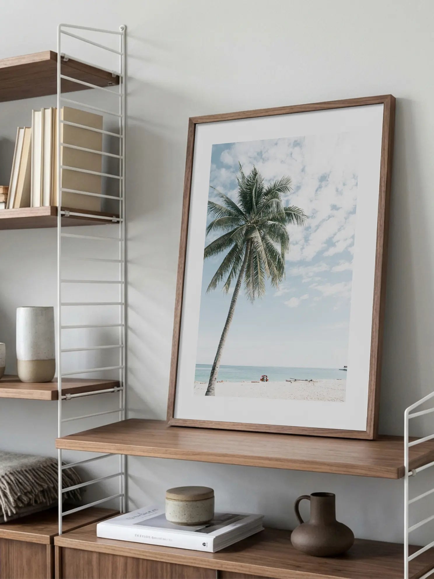 Palm Tree Beach Poster