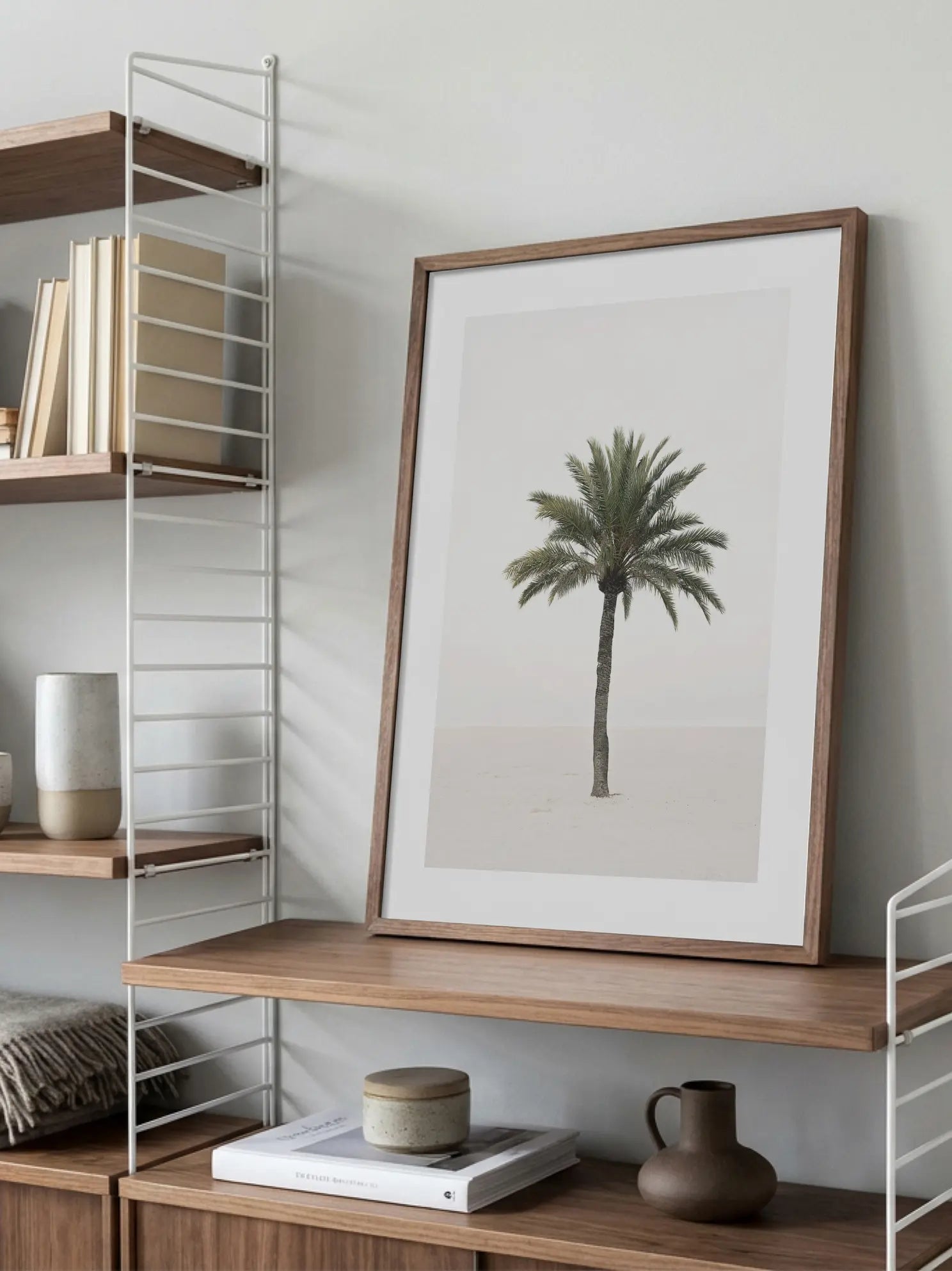 Palm Tree on Beach Poster
