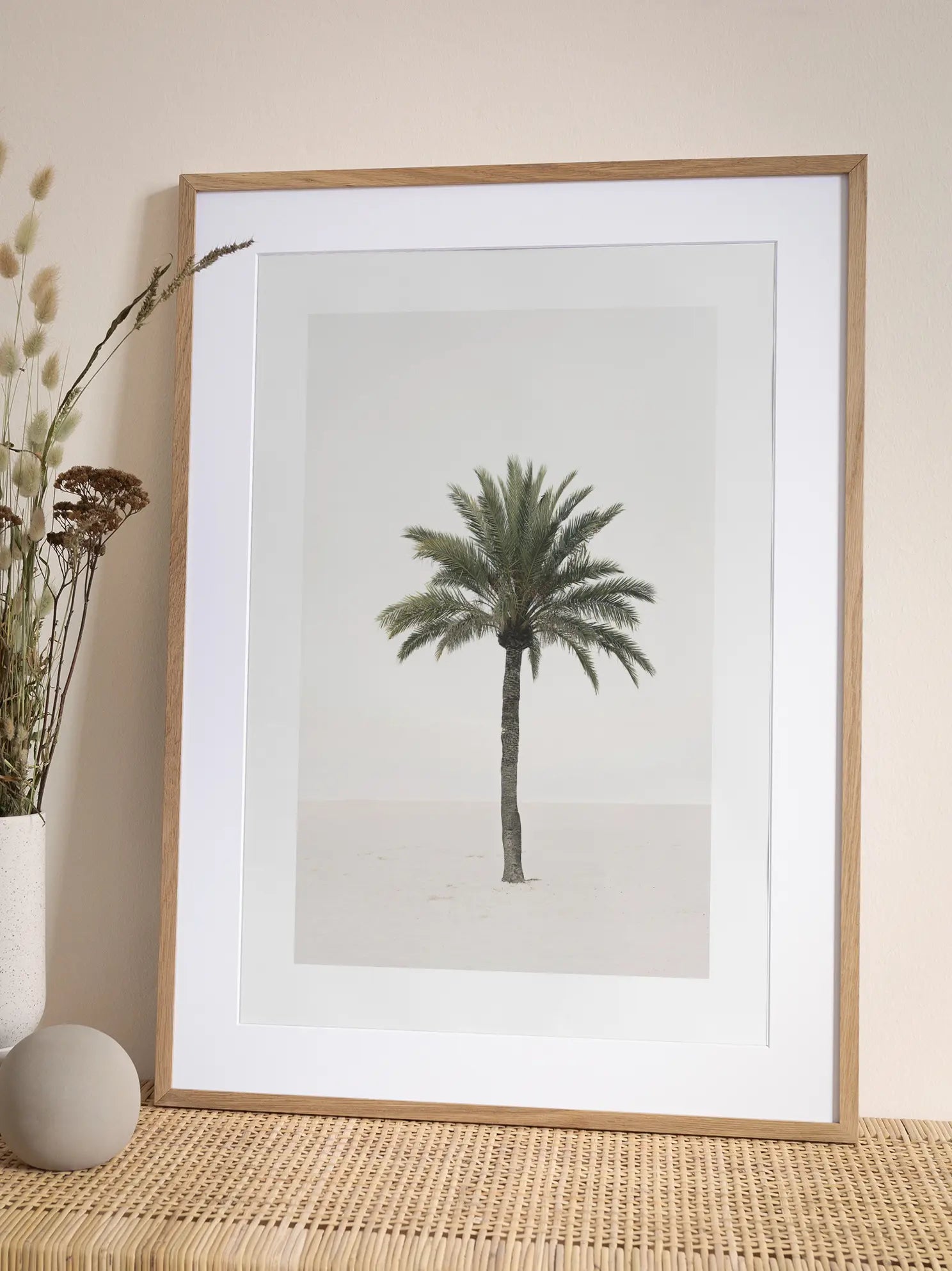 Palm Tree on Beach Poster