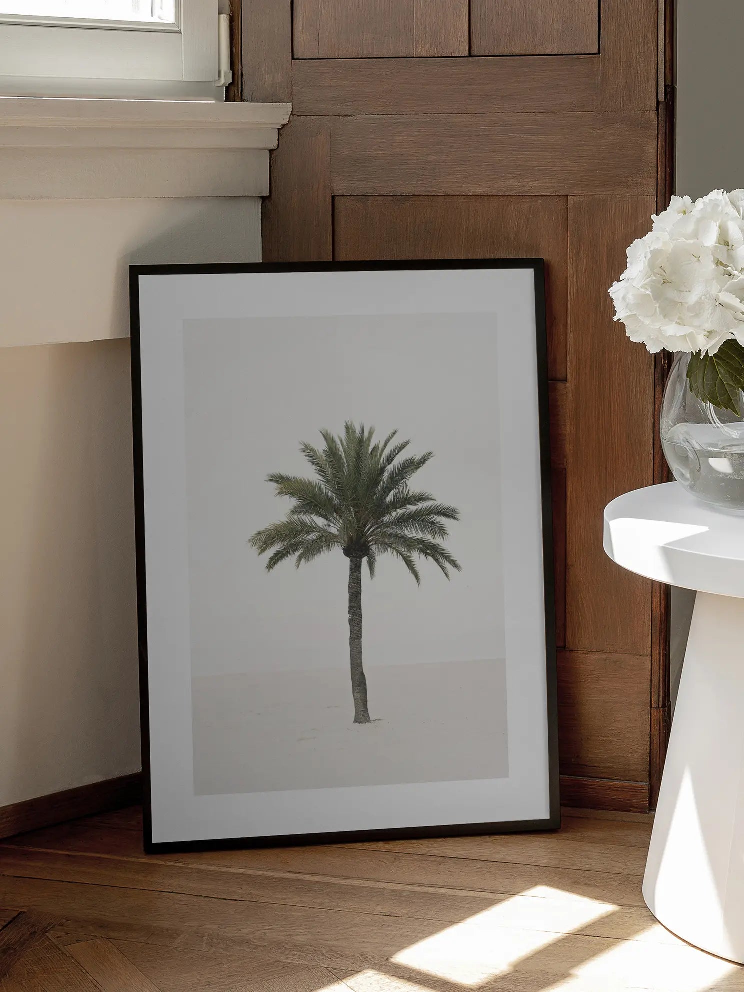Palm Tree on Beach Poster