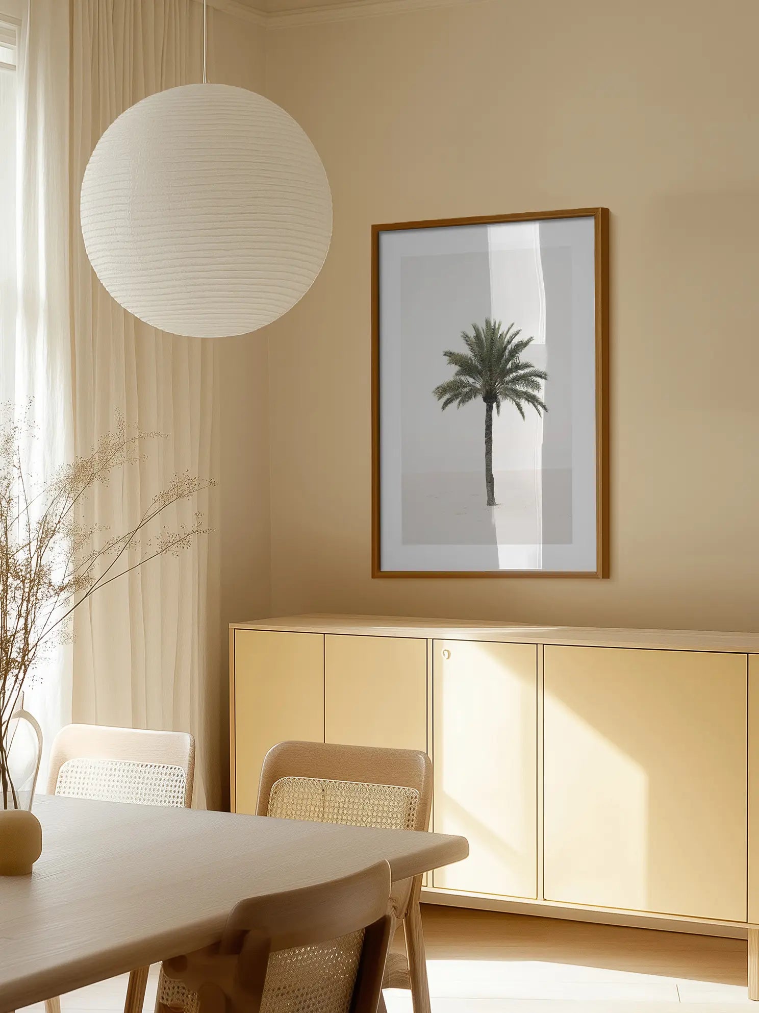 Palm Tree on Beach Poster