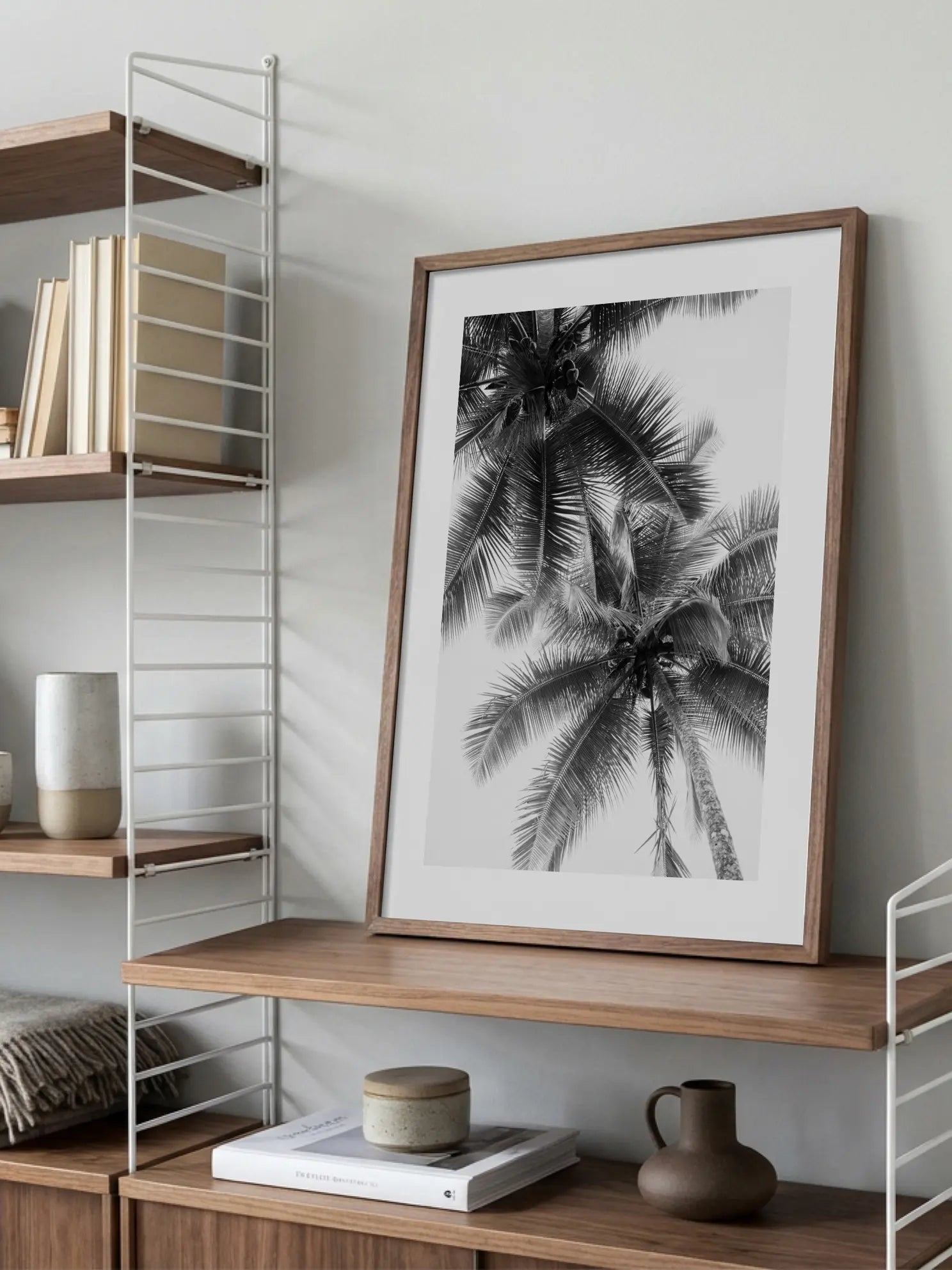 Palm Trees From Below Poster