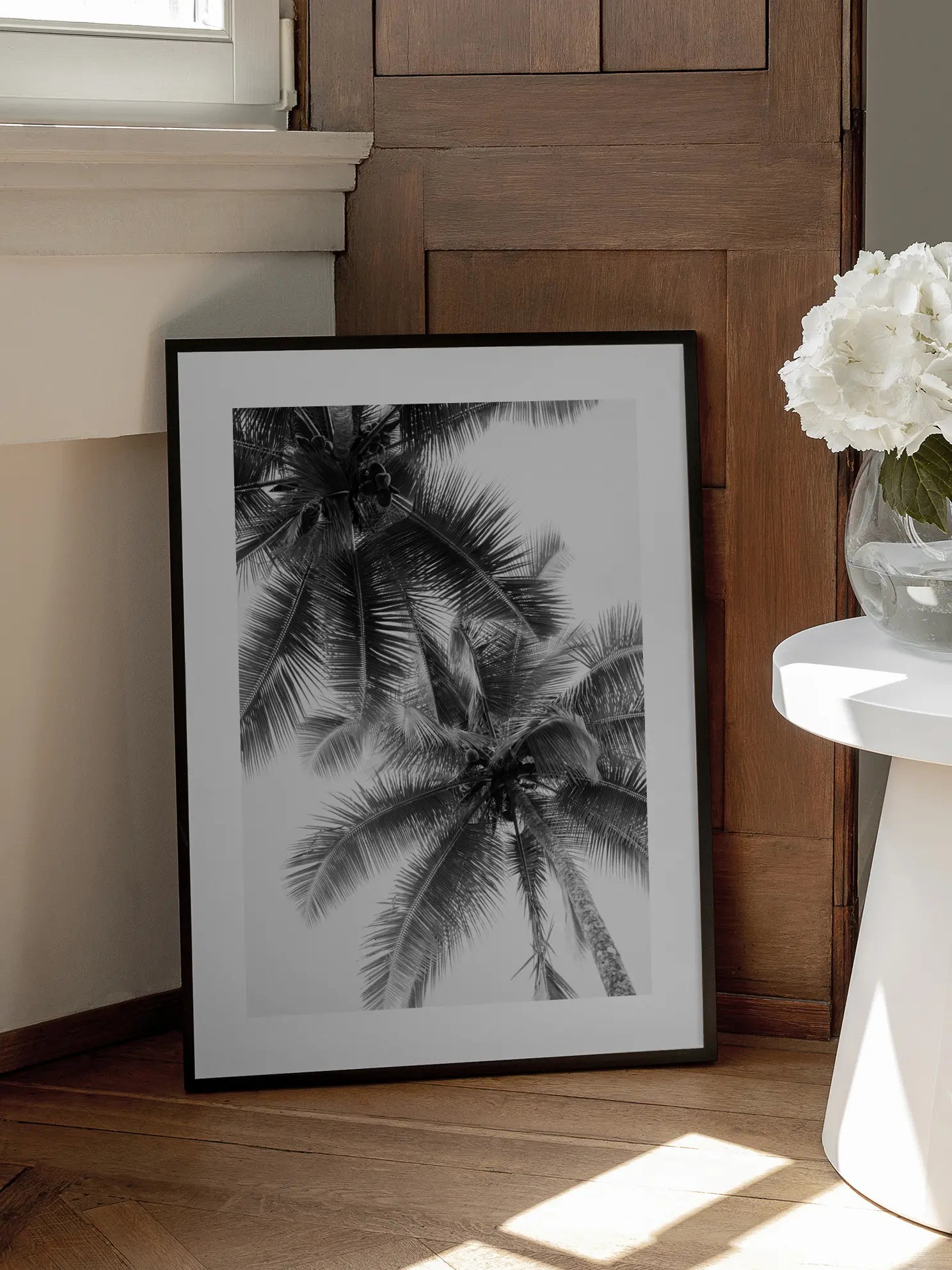 Palm Trees From Below Poster
