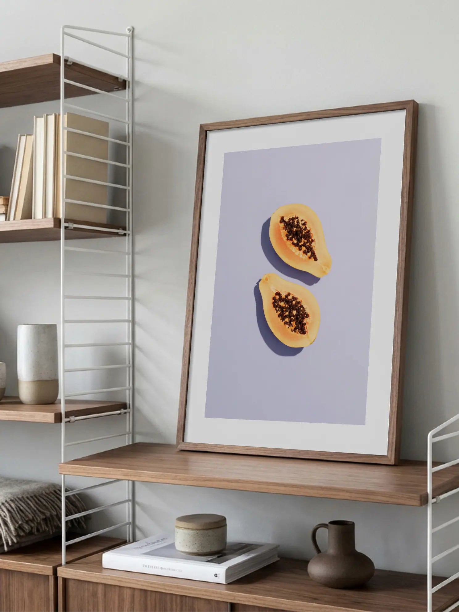 Papas on Lilac Poster