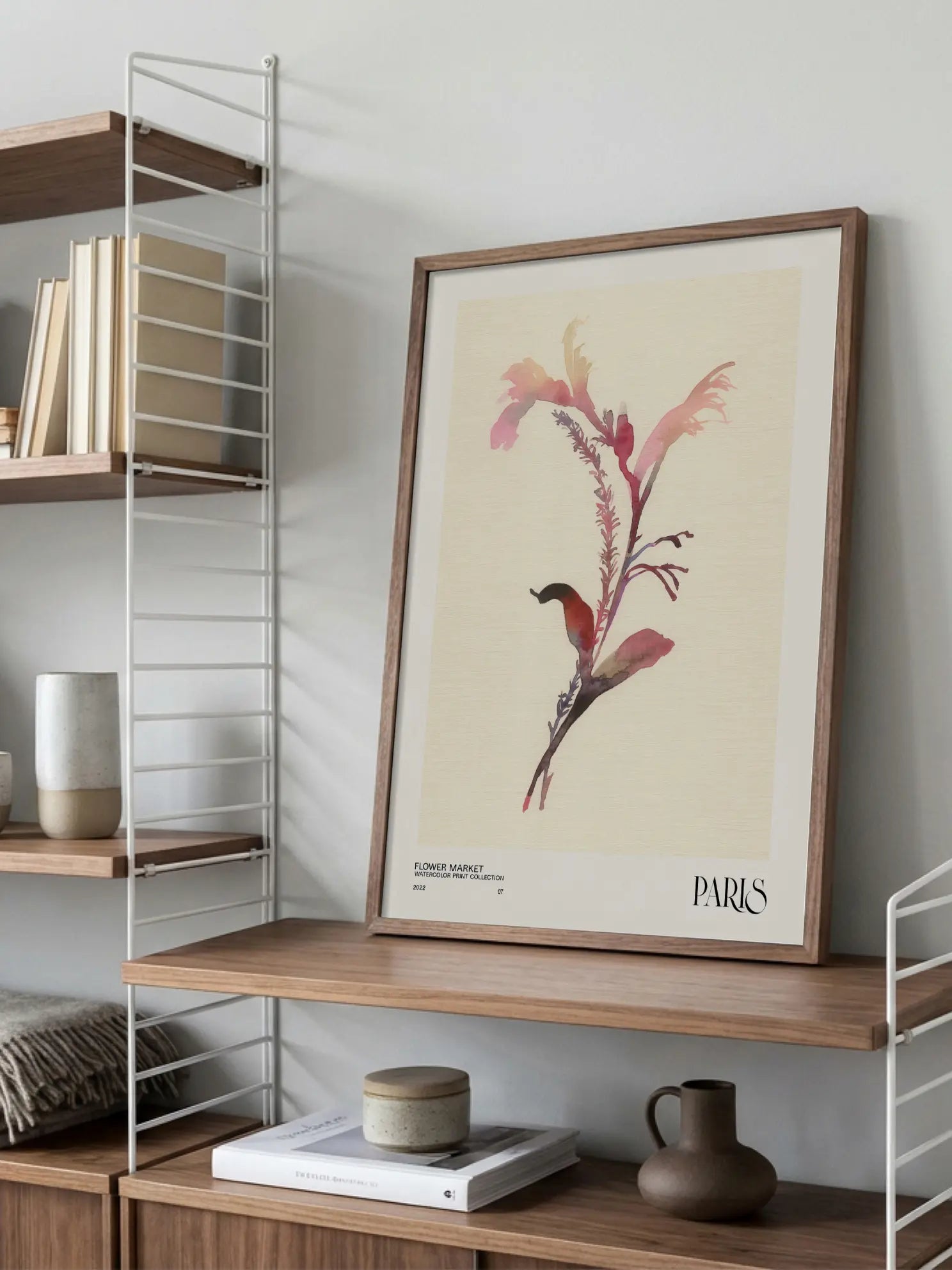 Paris Flower Market Poster