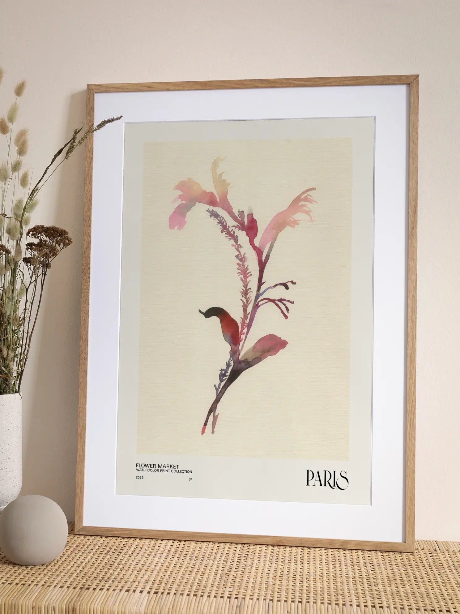 Paris Flower Market Poster