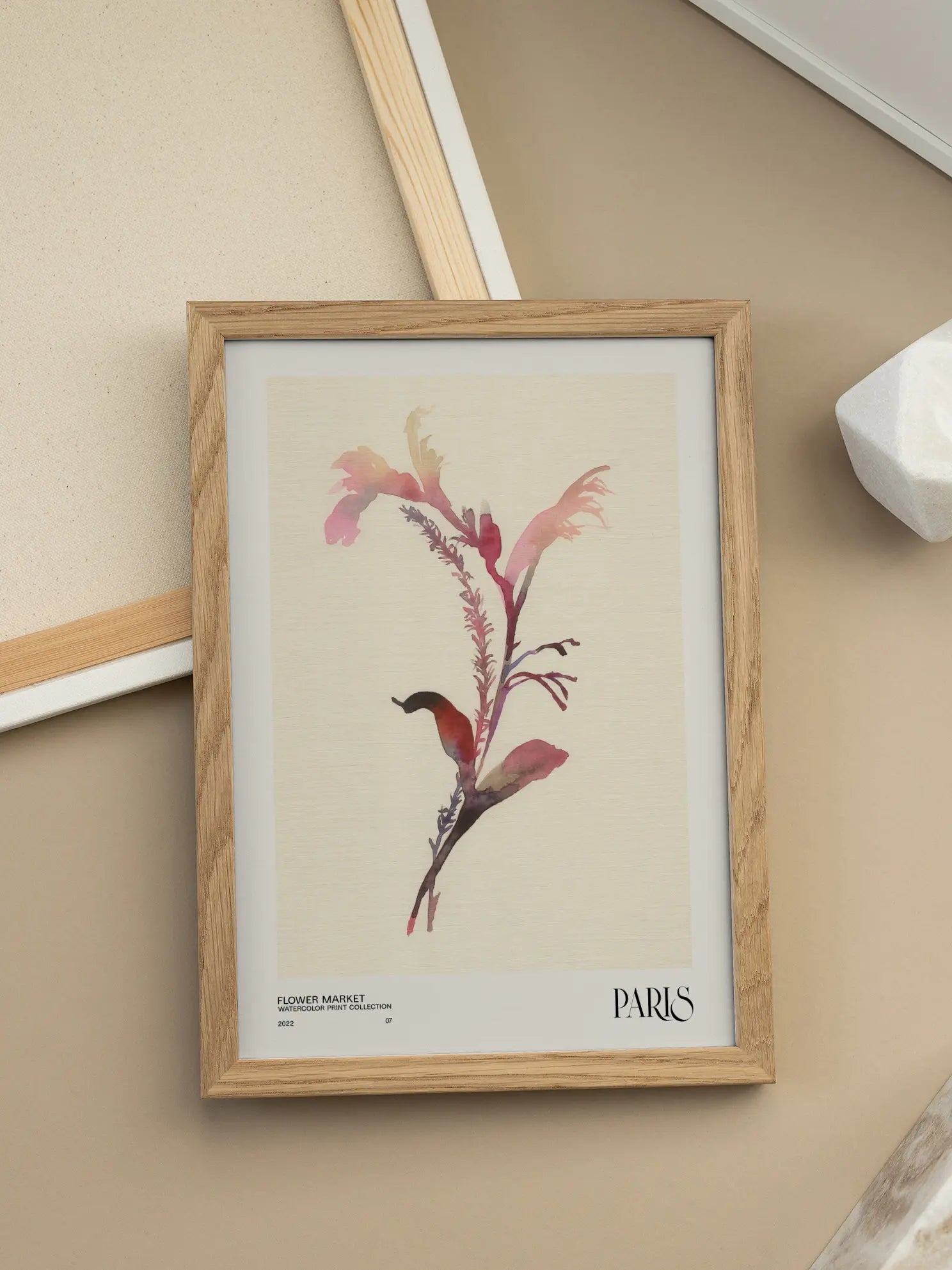 Paris Flower Market Poster