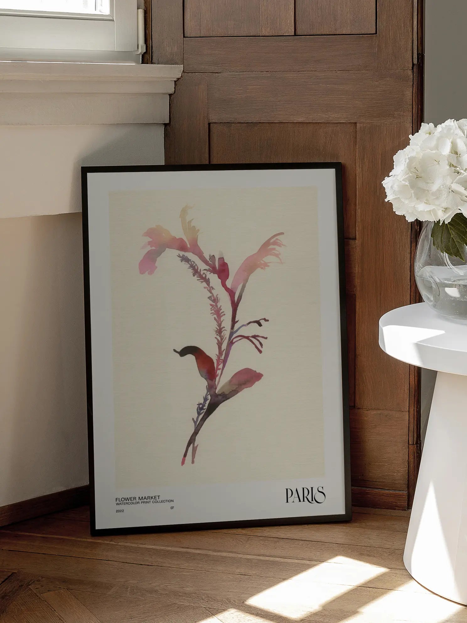 Paris Flower Market Poster