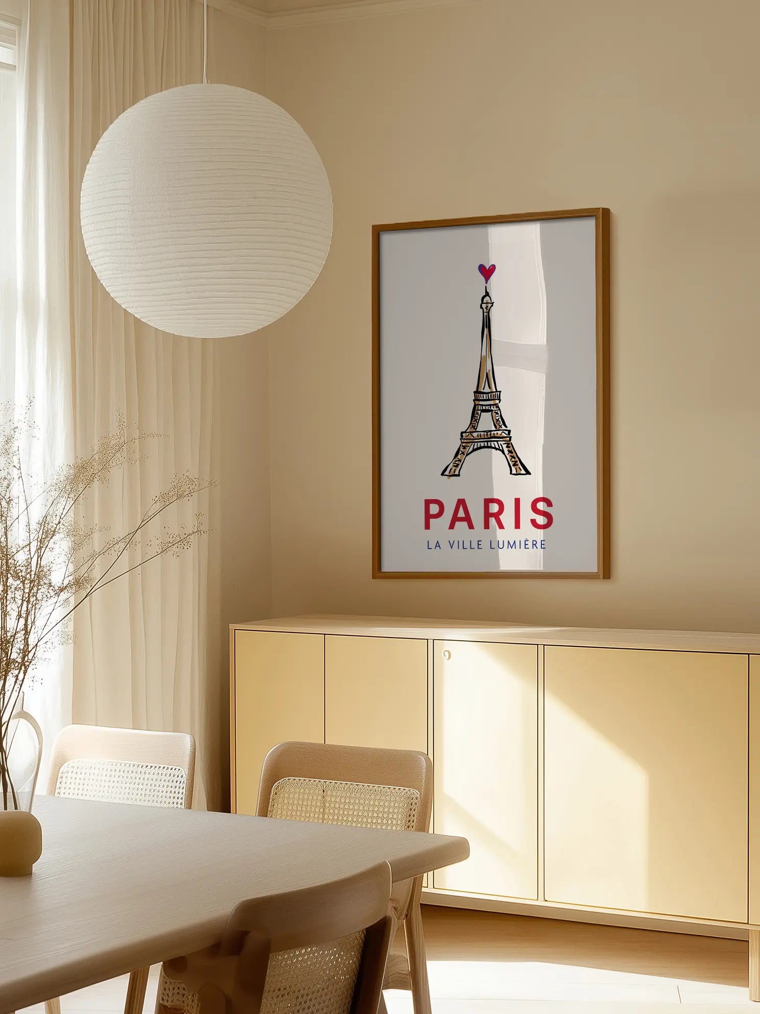 Paris Illustration Poster