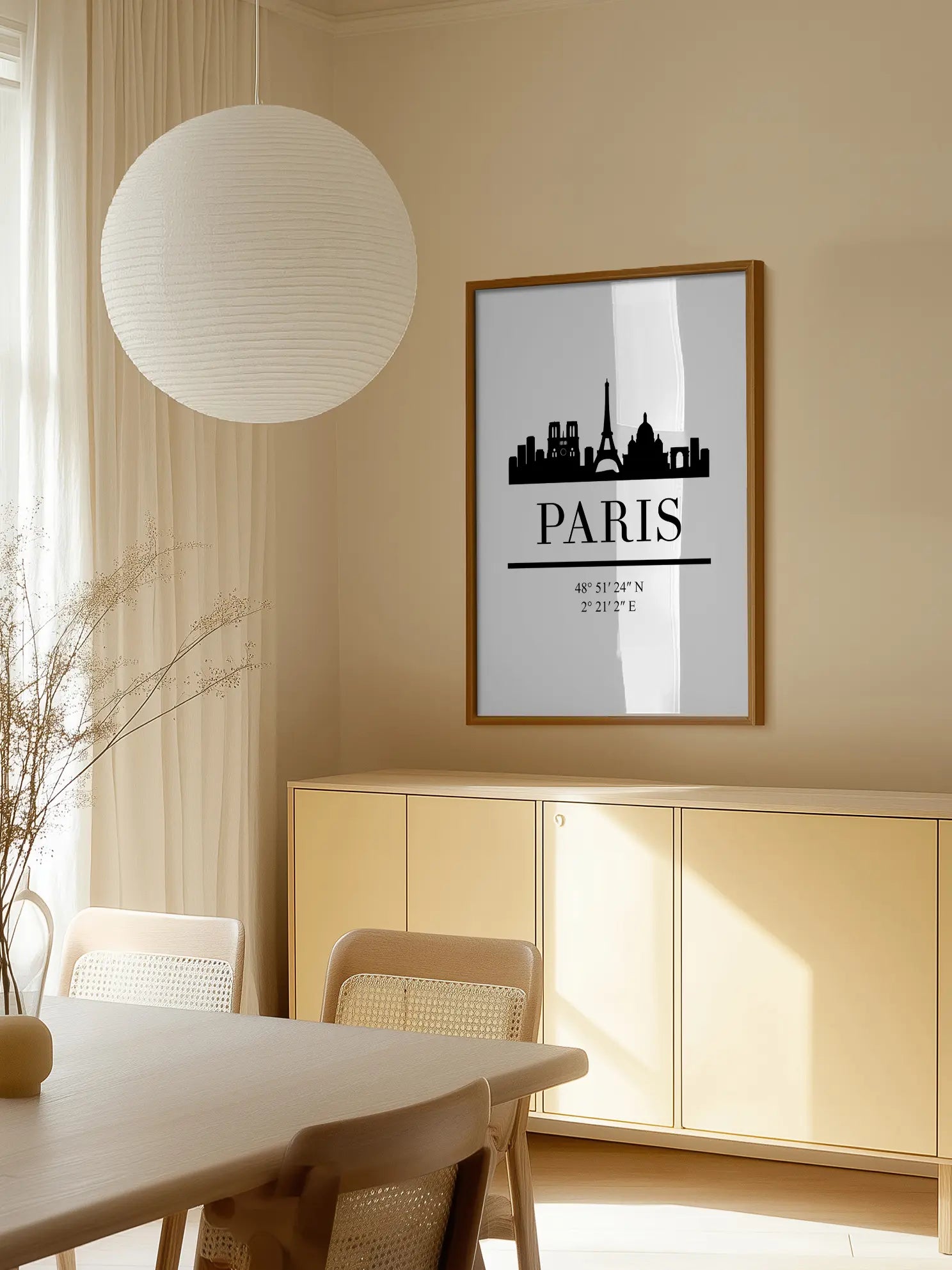 Paris Skyline Poster