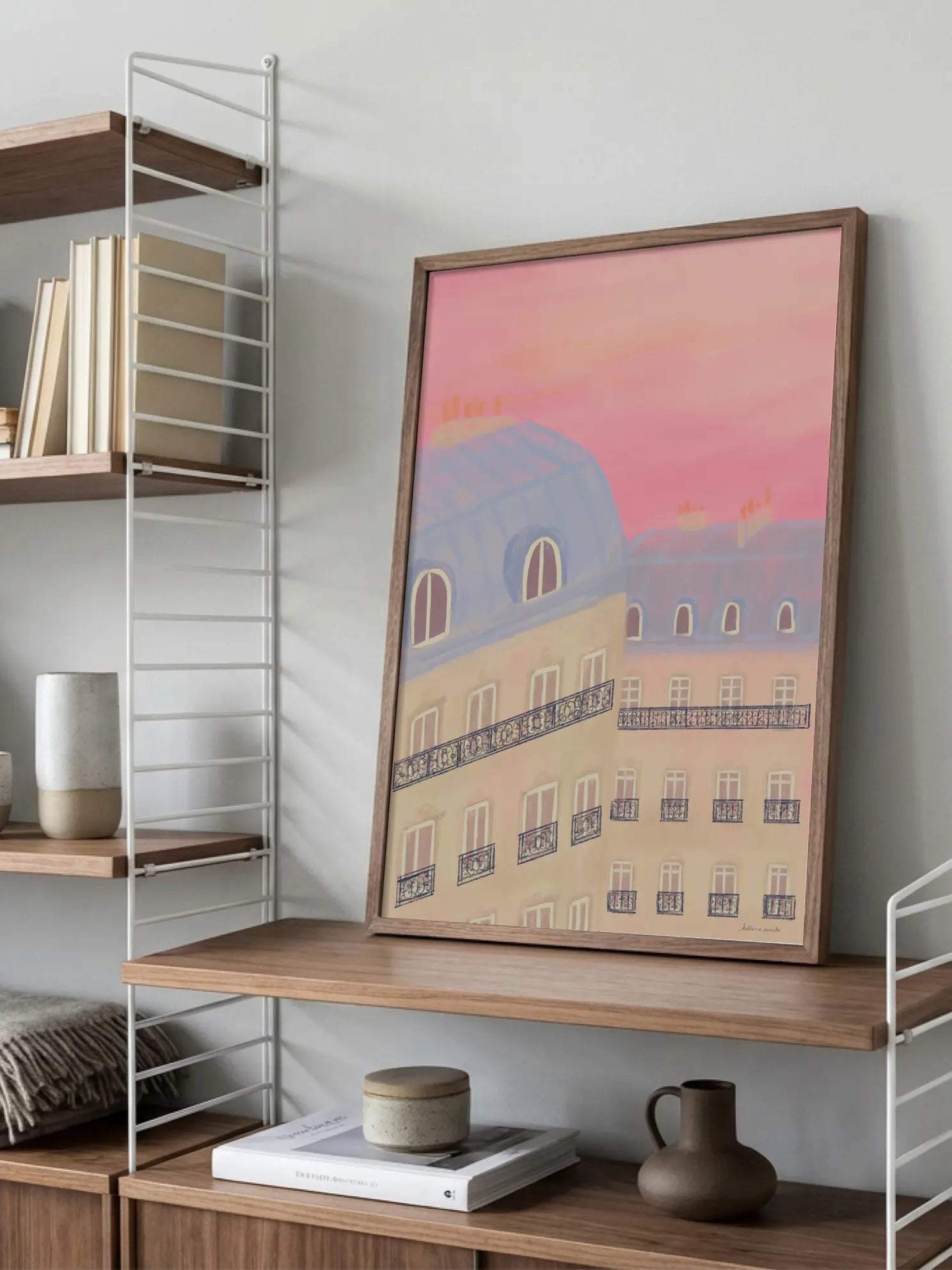 Parisian Sunset Poster