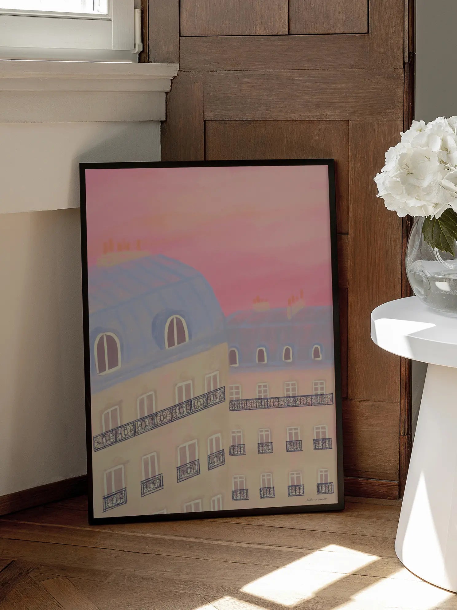 Parisian Sunset Poster