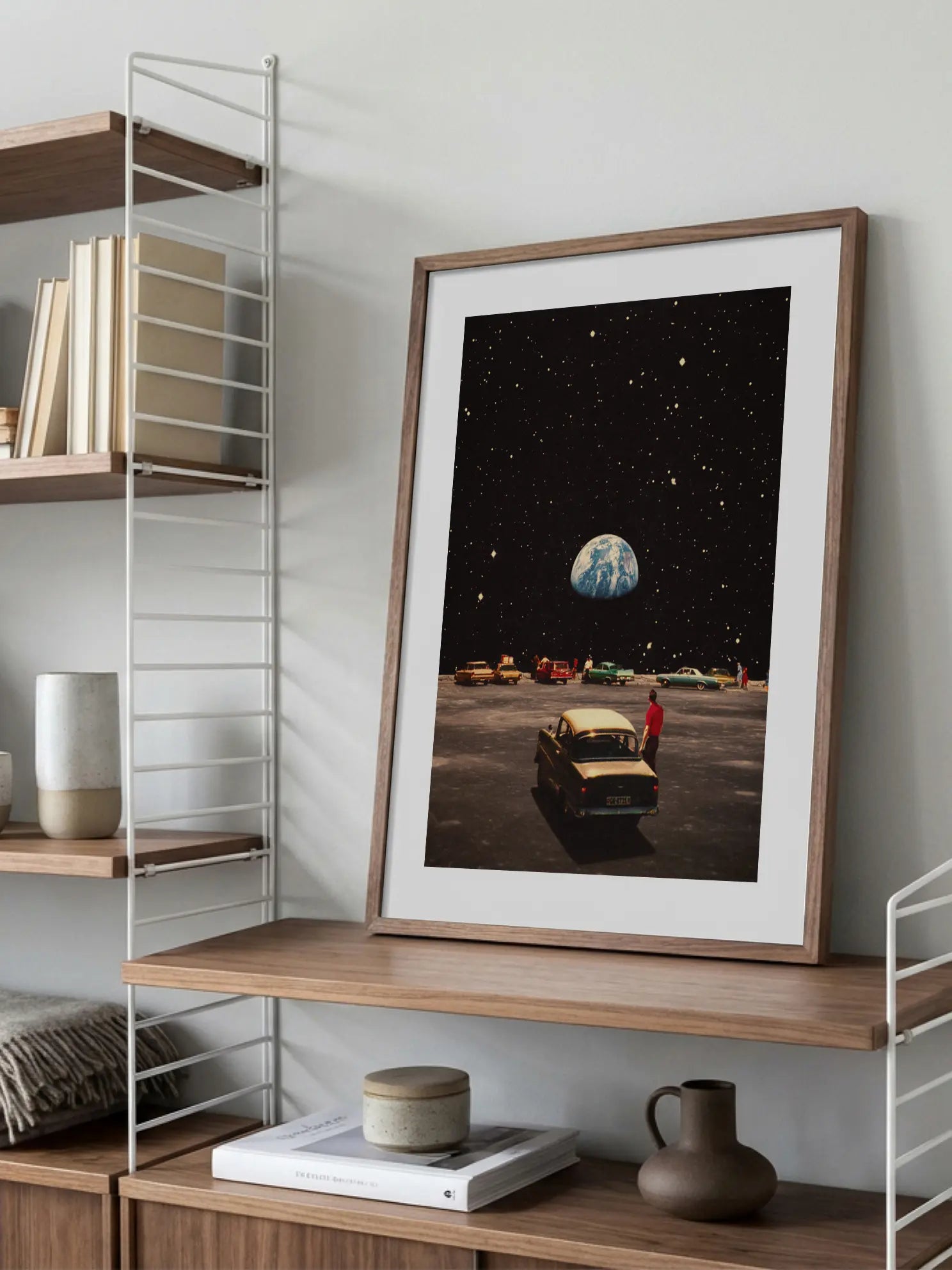 Parkplatz im Kosmos Poster
